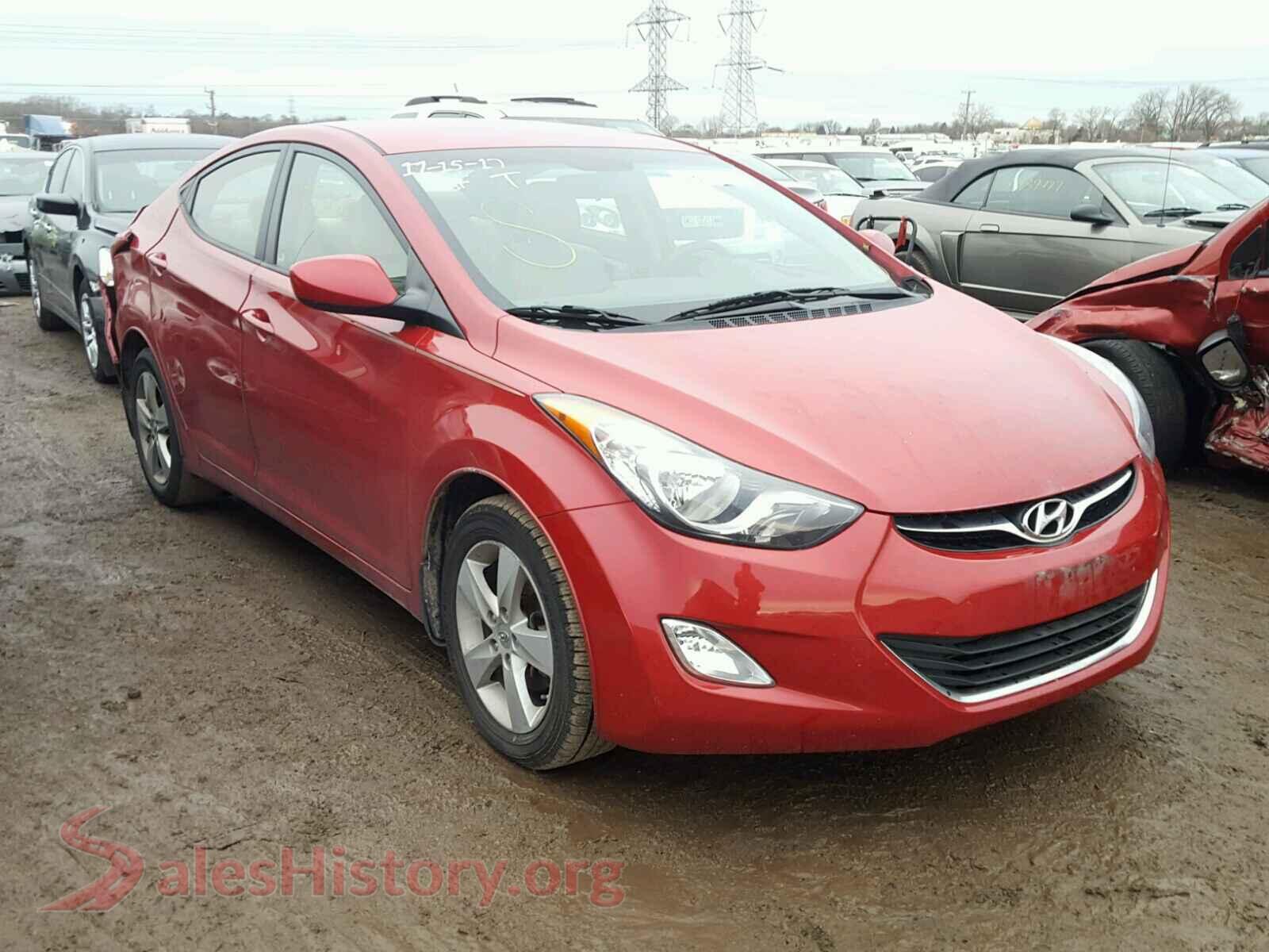 2013 HYUNDAI ELANTRA — VIN KMHDH4AEXDU991598