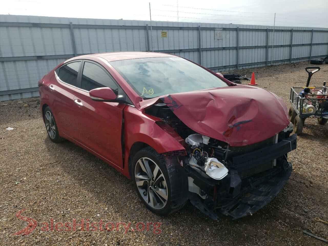2014 HYUNDAI ELANTRA — VIN KMHDH4AEXEU138989