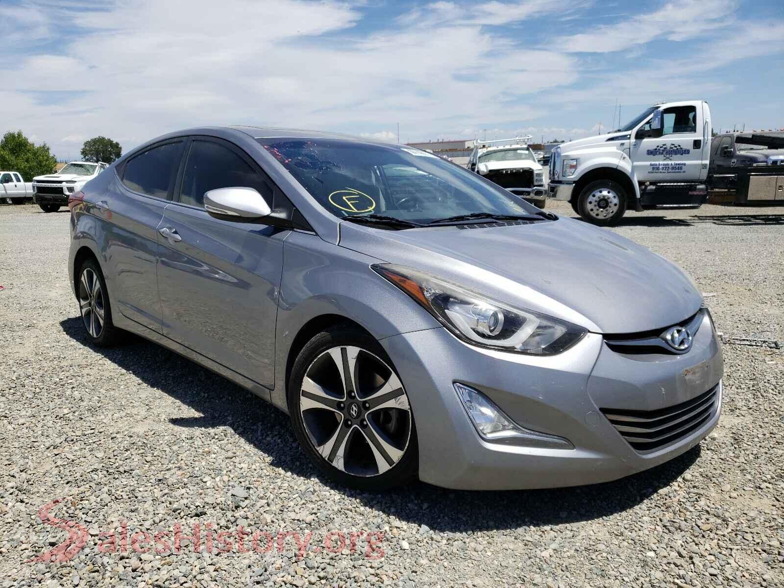 2014 HYUNDAI ELANTRA — VIN KMHDH4AH6EU132231
