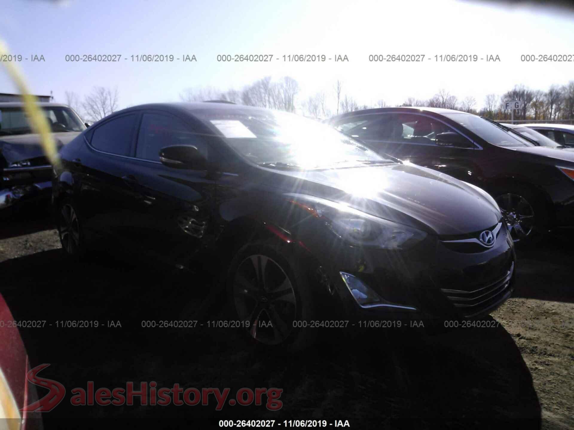 2014 HYUNDAI ELANTRA — VIN KMHDH4AH8EU159849