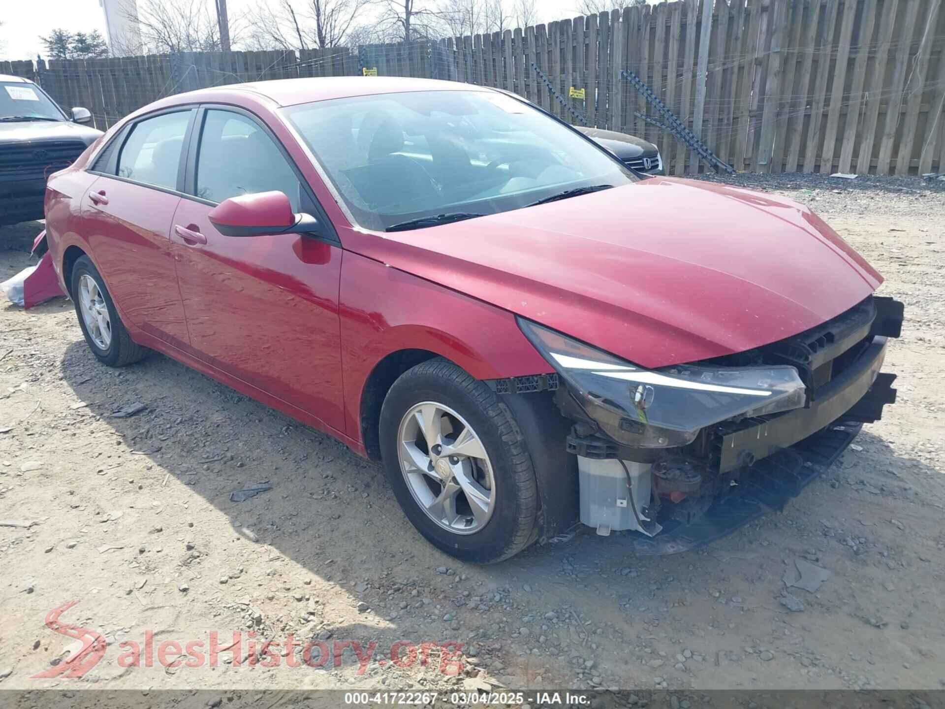 2021 HYUNDAI ELANTRA — VIN KMHLL4AG9MU180564
