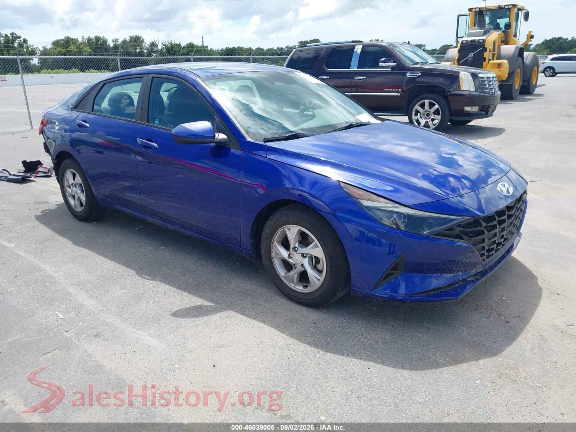 2021 HYUNDAI ELANTRA — VIN KMHLL4AG9MU192844