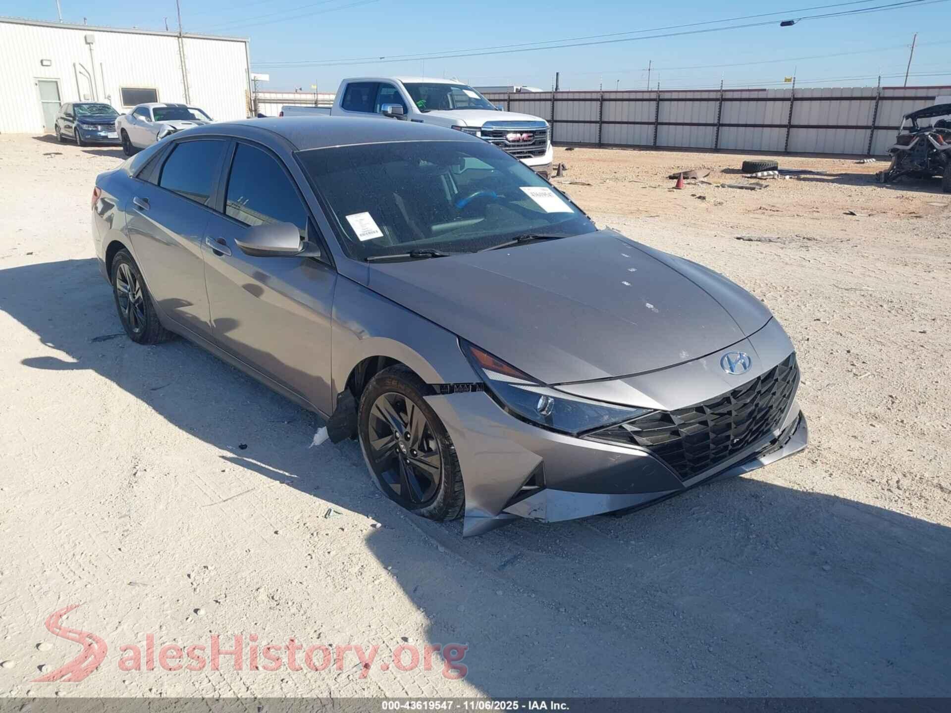 2022 HYUNDAI ELANTRA — VIN KMHLM4AG6NU254070