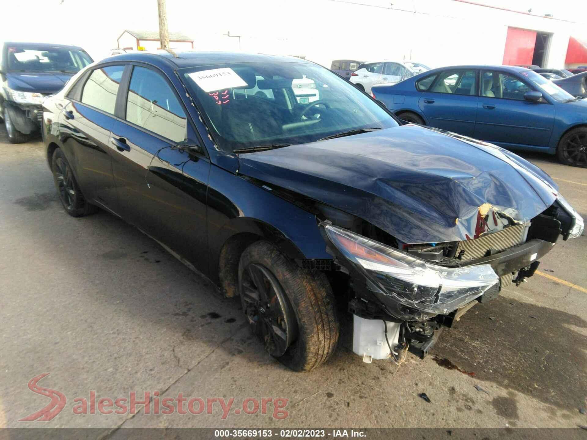 2021 HYUNDAI ELANTRA HYBRID — VIN KMHLM4AJ1MU009512
