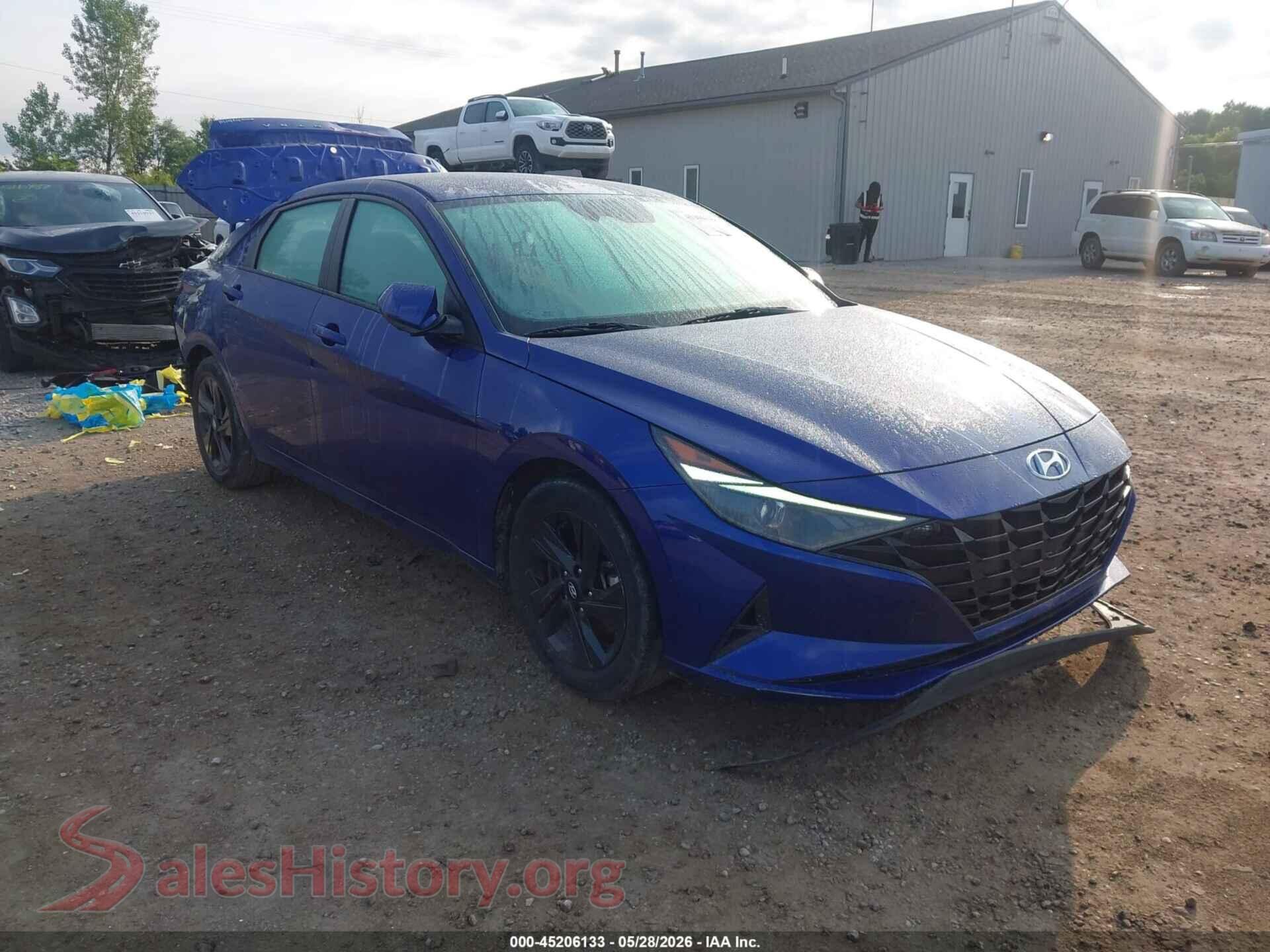 2022 HYUNDAI ELANTRA HYBRID — VIN KMHLM4AJ3NU013174