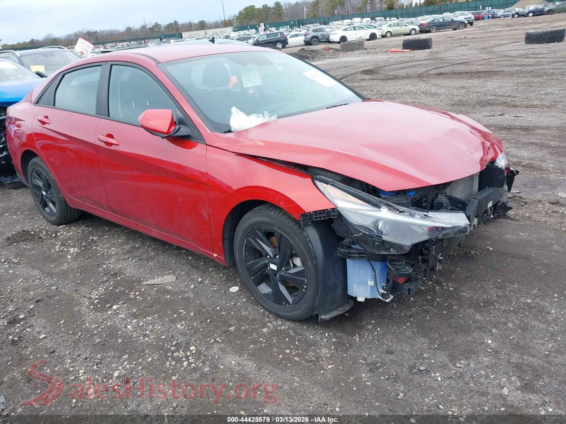 2022 HYUNDAI ELANTRA HYBRID — VIN KMHLM4AJ7NU031922
