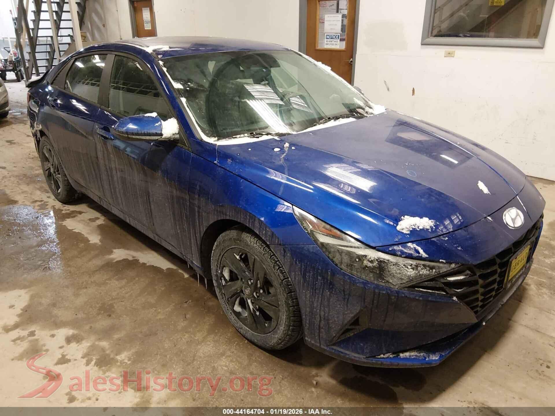 2022 HYUNDAI ELANTRA HYBRID — VIN KMHLM4AJ8NU025949