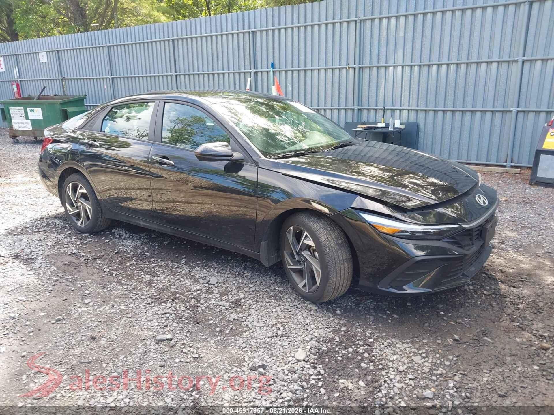 2025 HYUNDAI ELANTRA — VIN KMHLM4DG9SU995773