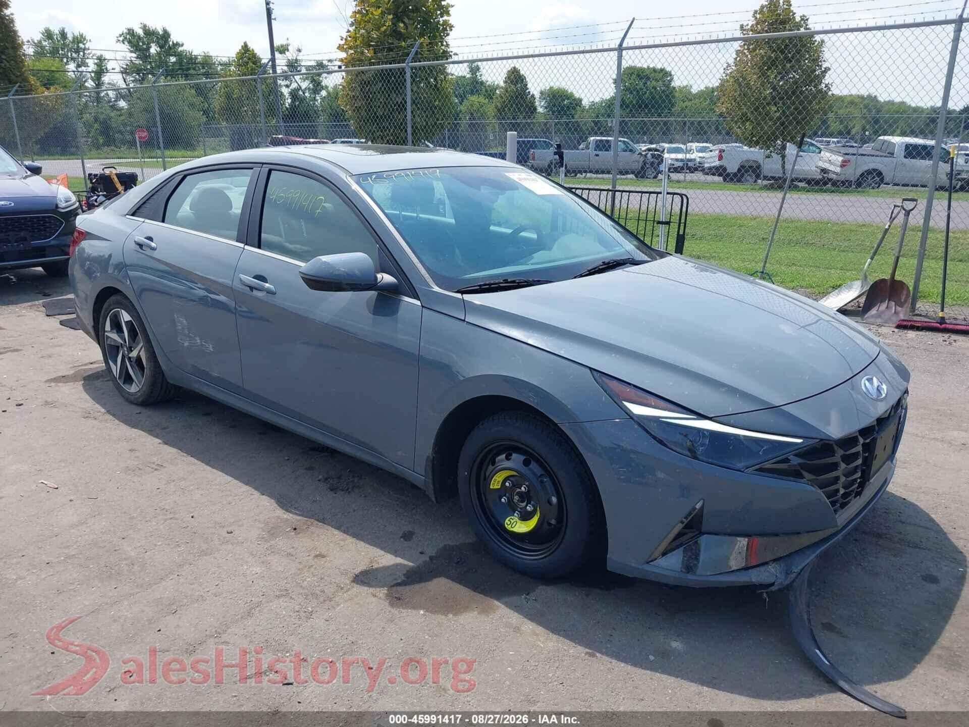 2022 HYUNDAI ELANTRA — VIN KMHLN4AG3NU360019
