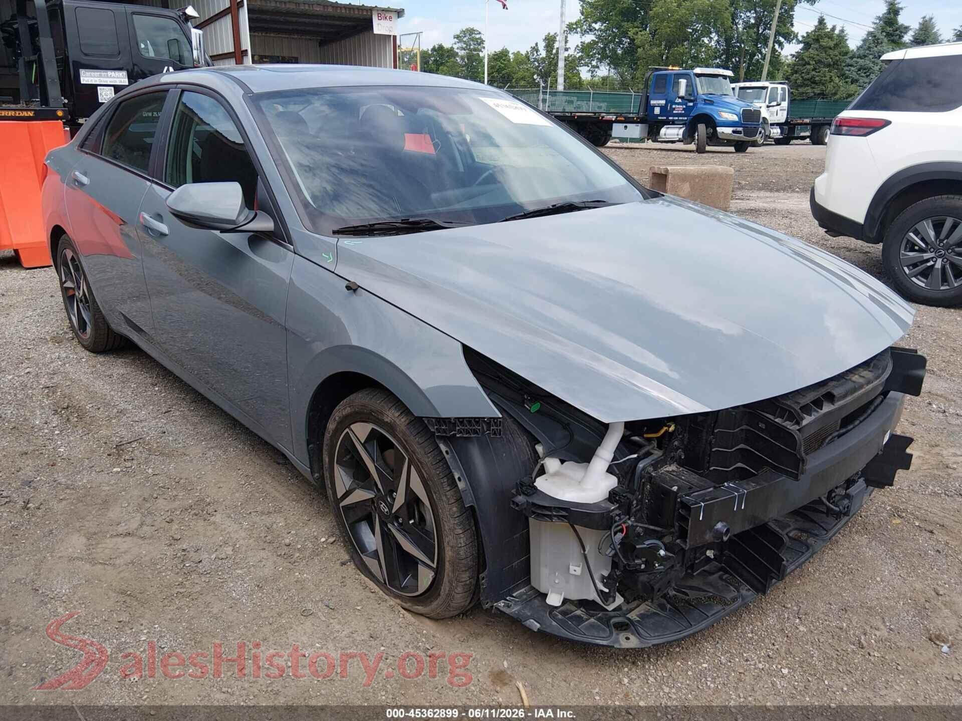 2022 HYUNDAI ELANTRA — VIN KMHLN4AG6NU330349