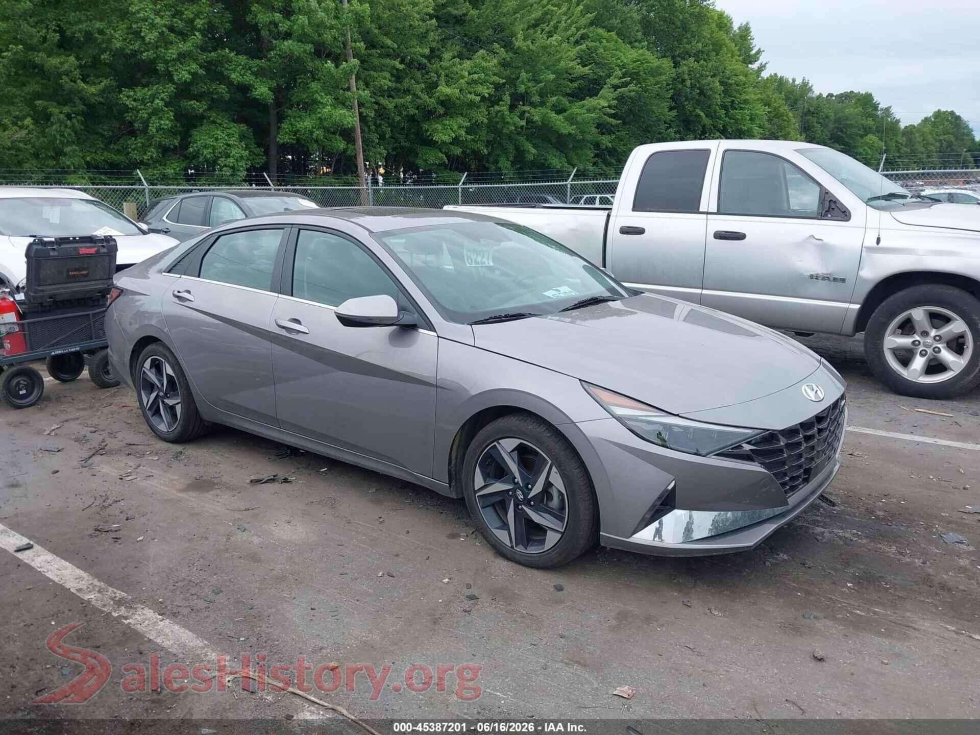 2021 HYUNDAI ELANTRA HYBRID — VIN KMHLN4AJ0MU003715