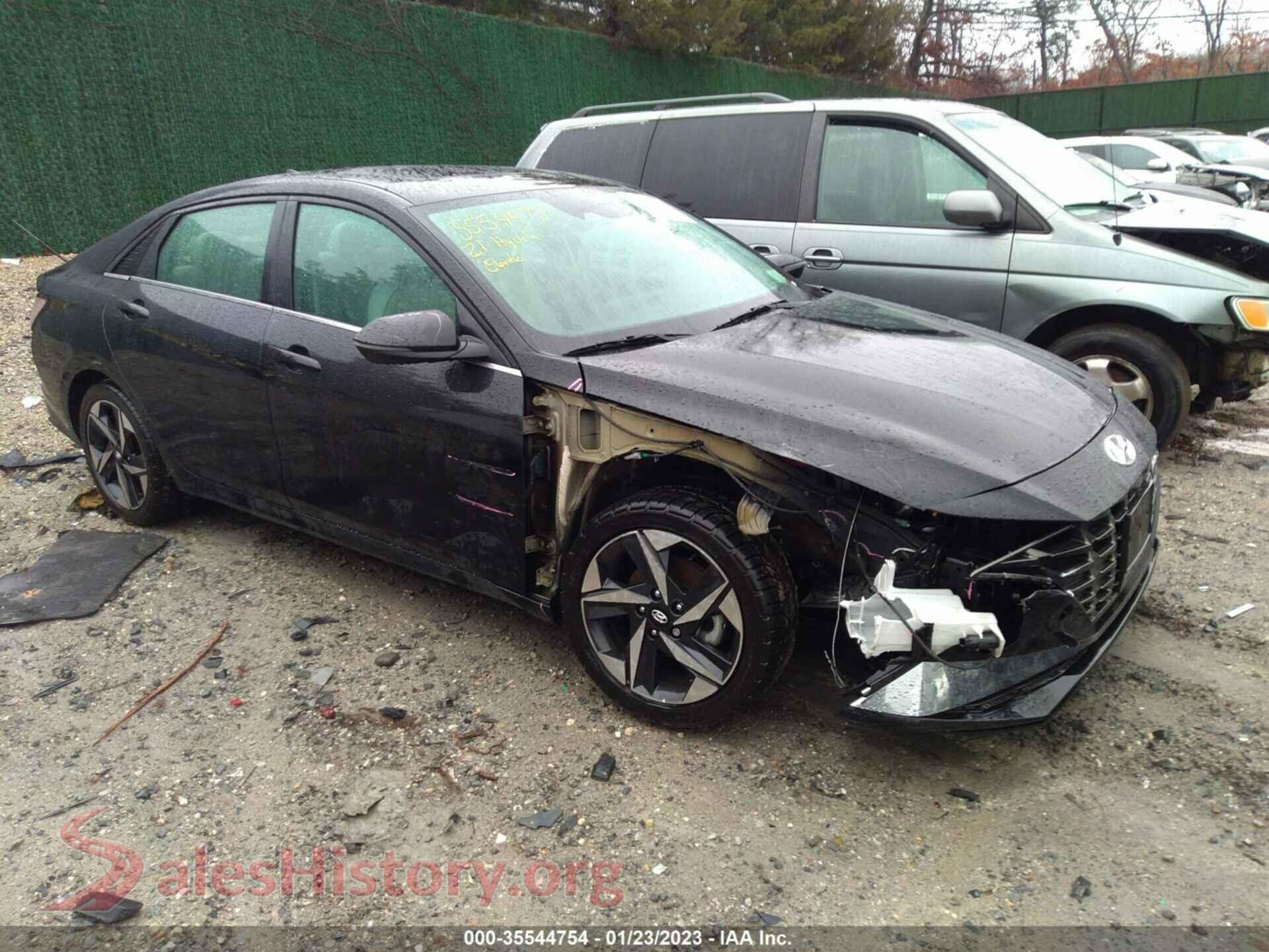 2021 HYUNDAI ELANTRA HYBRID — VIN KMHLN4AJ1MU003853