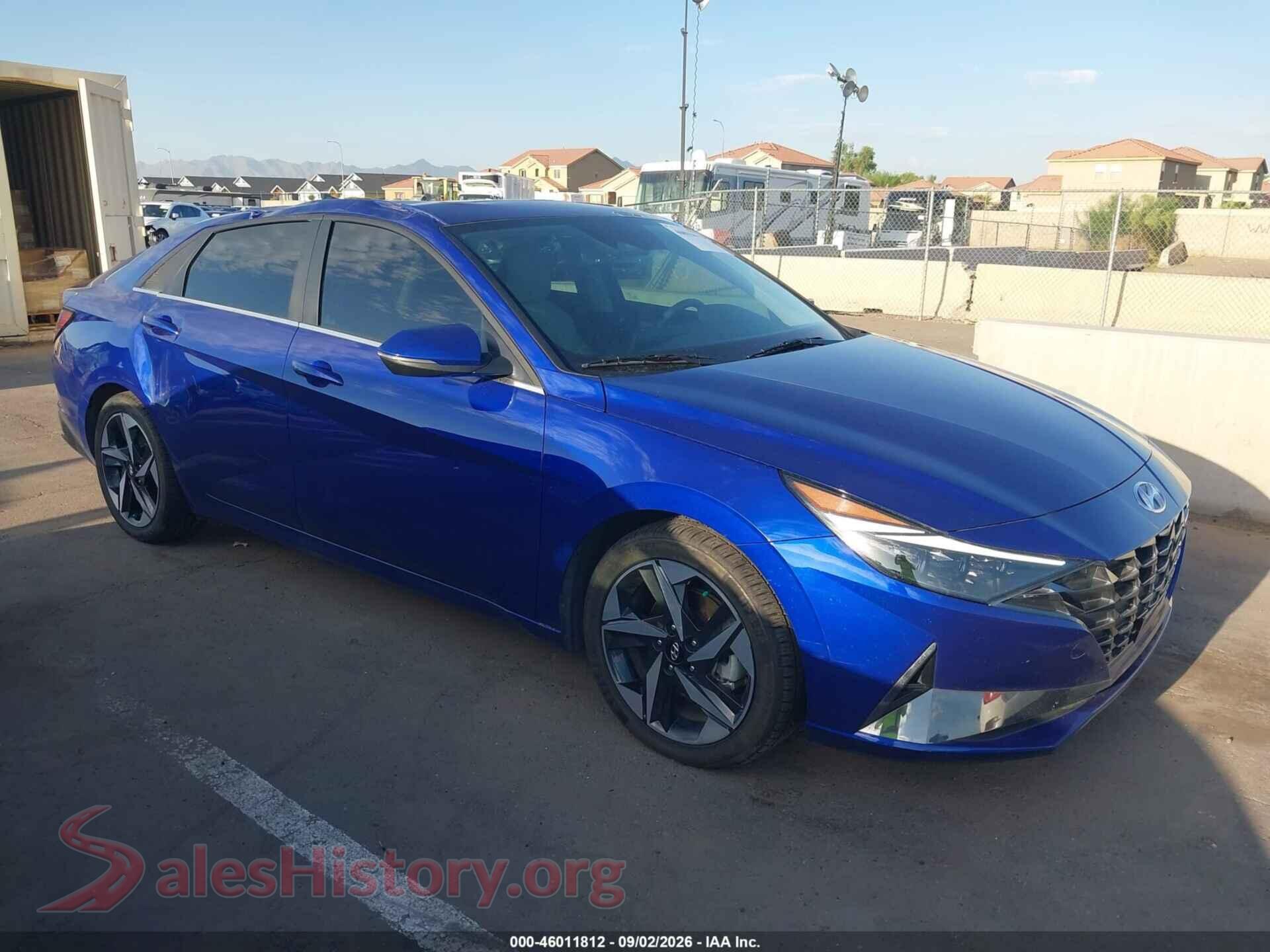 2021 HYUNDAI ELANTRA HYBRID — VIN KMHLN4AJ2MU011282