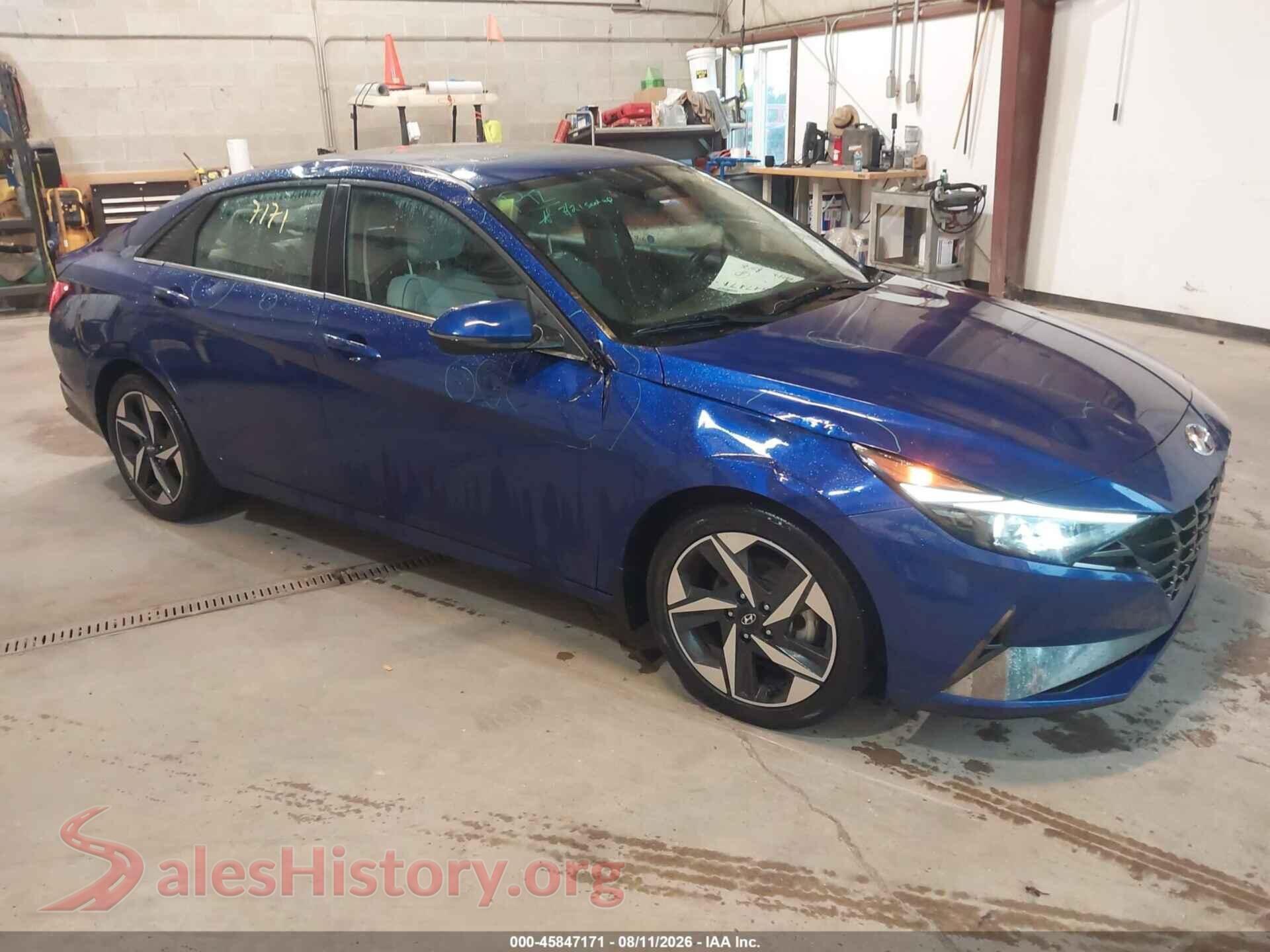 2022 HYUNDAI ELANTRA HYBRID — VIN KMHLN4AJ2NU024342