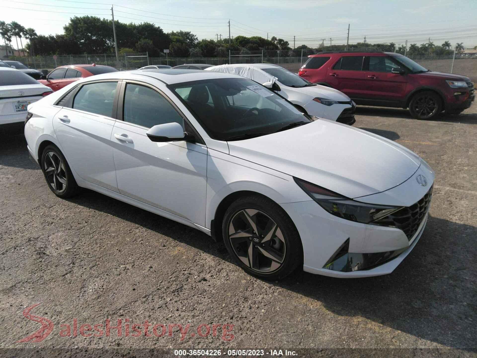 2021 HYUNDAI ELANTRA HYBRID — VIN KMHLN4AJ6MU007090