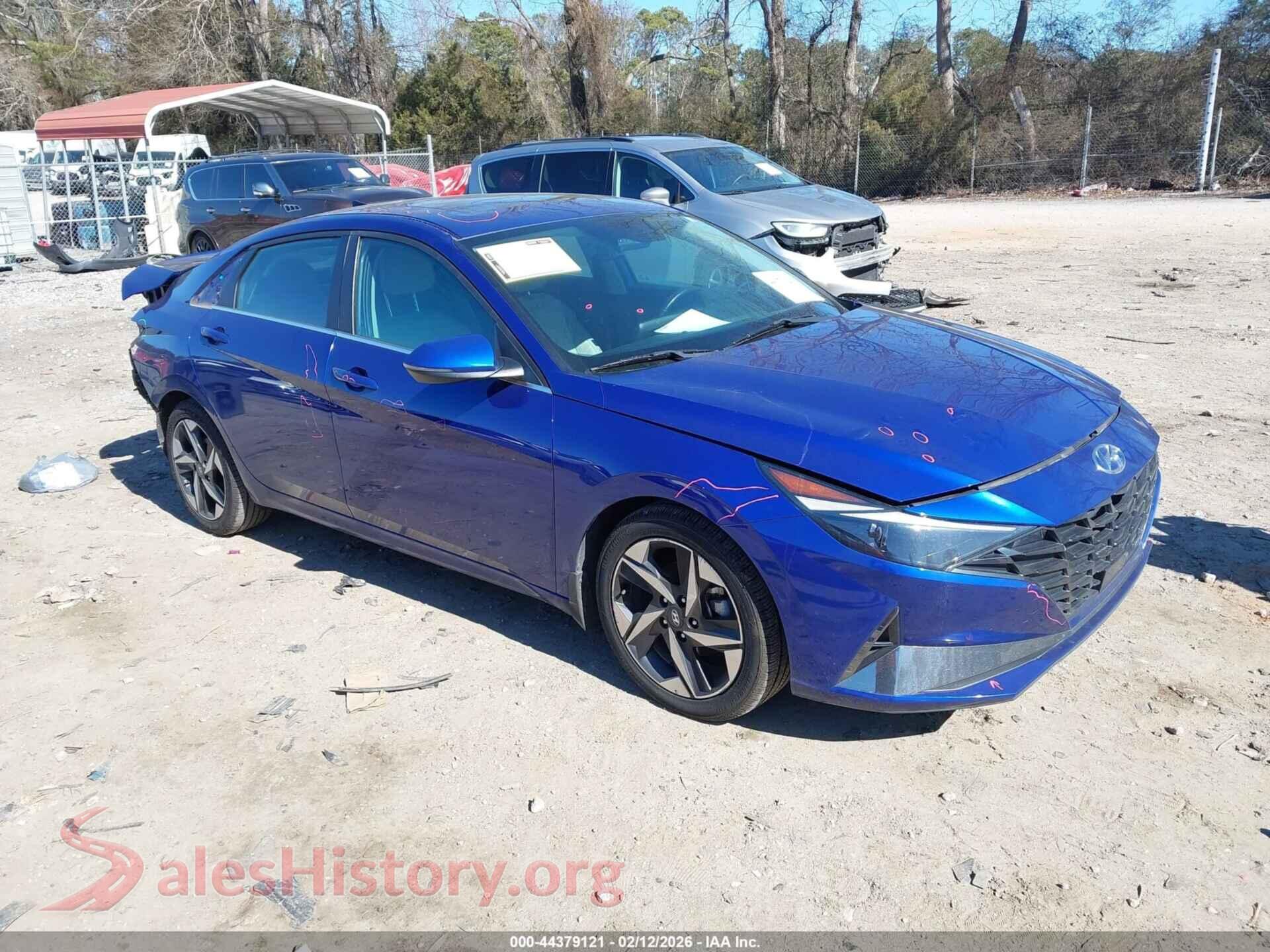 2021 HYUNDAI ELANTRA HYBRID — VIN KMHLN4AJ9MU006628