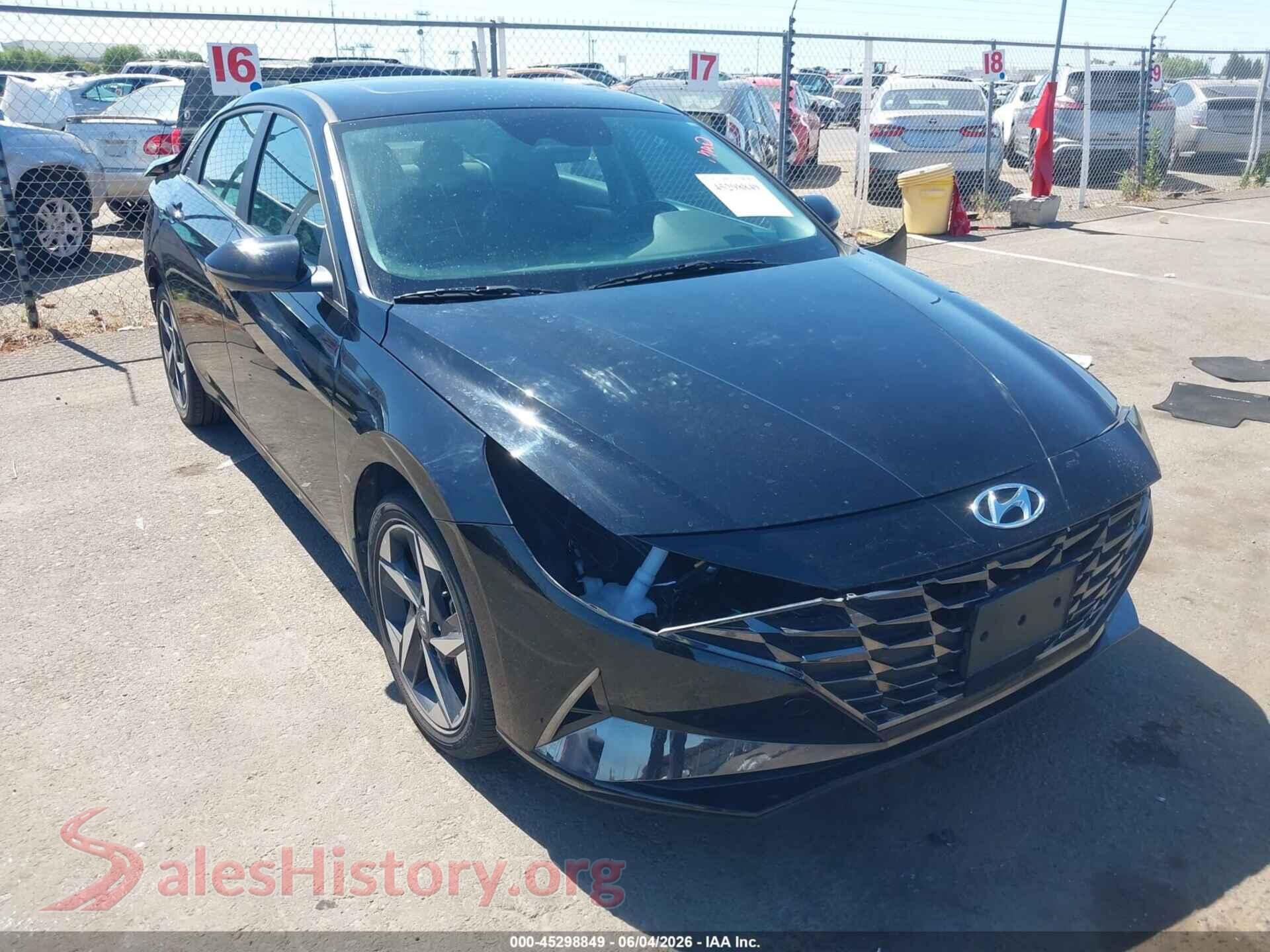 2023 HYUNDAI ELANTRA HYBRID — VIN KMHLN4AJXPU080743