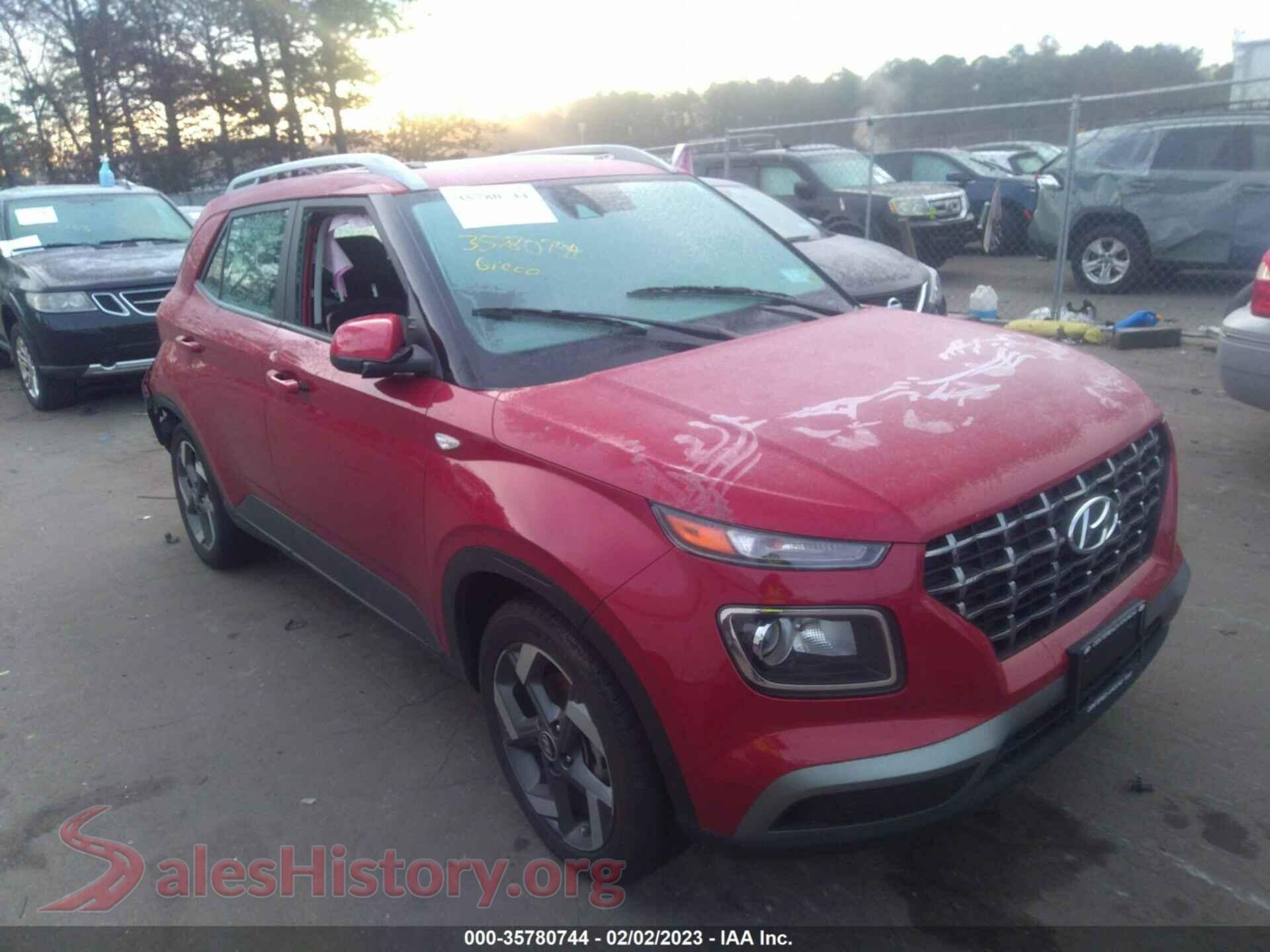 2022 HYUNDAI VENUE — VIN KMHRC8A36NU162846