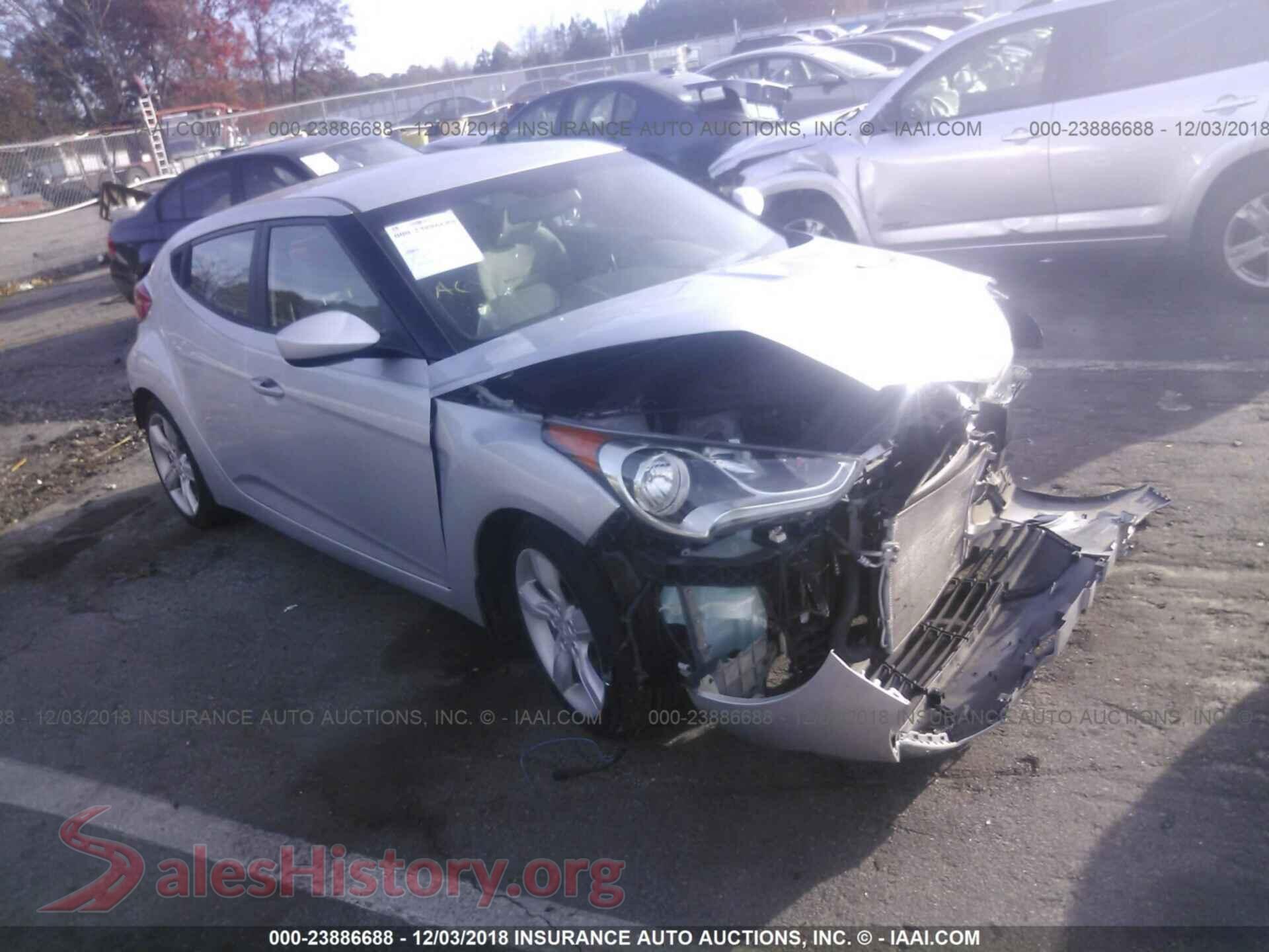 2012 HYUNDAI VELOSTER — VIN KMHTC6AD2CU028464