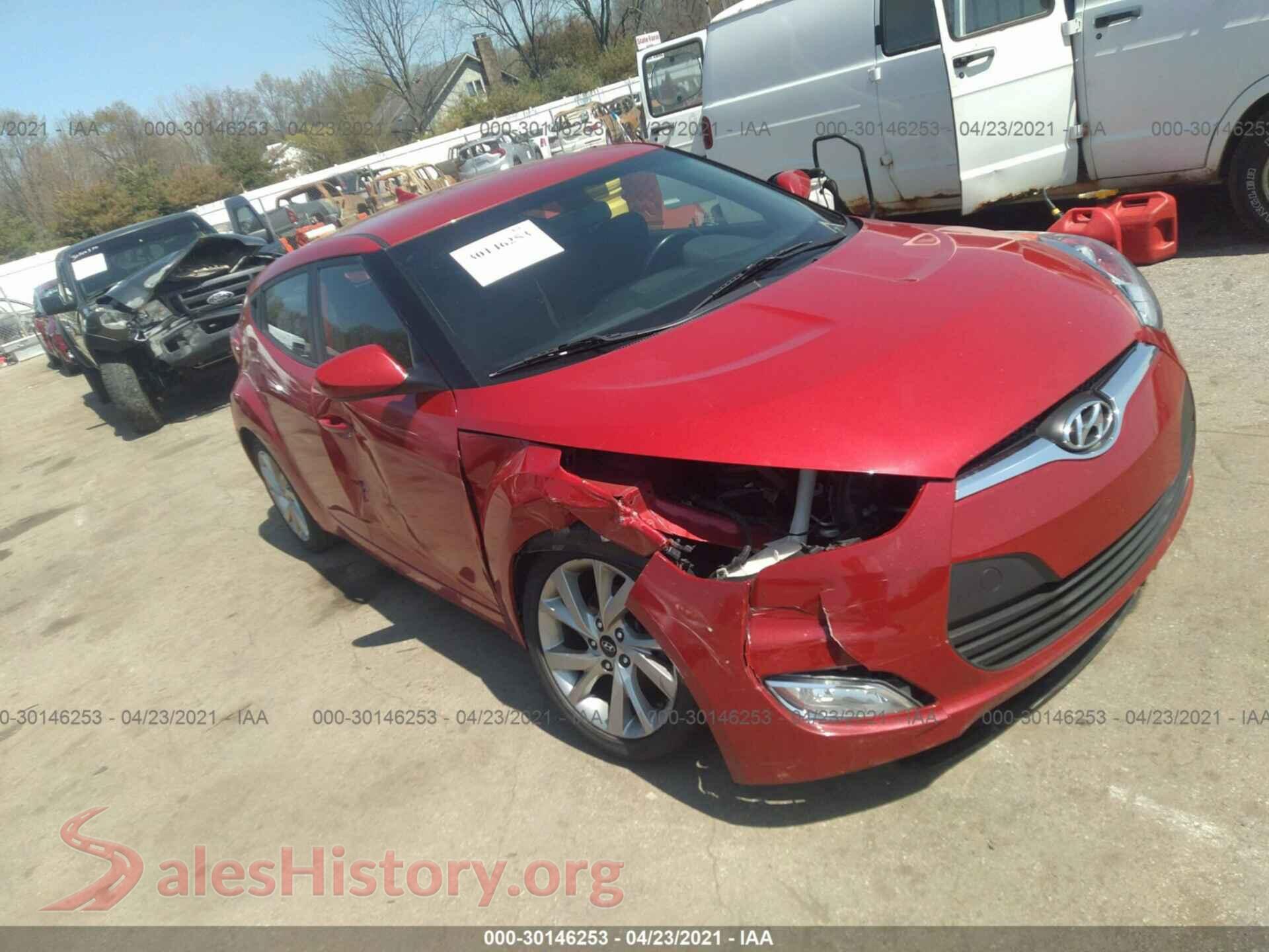 2017 HYUNDAI VELOSTER — VIN KMHTC6AD5HU307639
