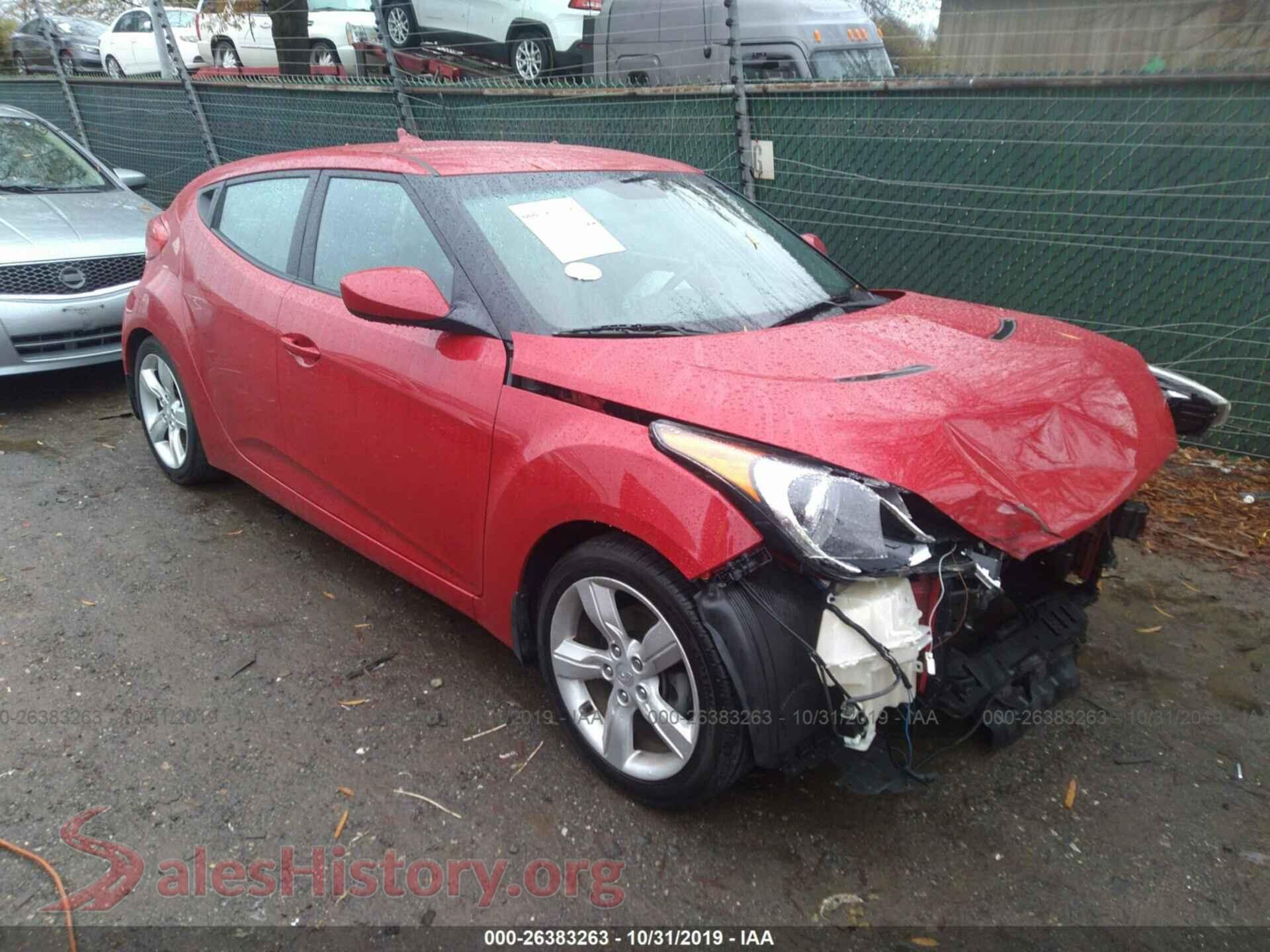 2013 HYUNDAI VELOSTER — VIN KMHTC6AD9DU140552