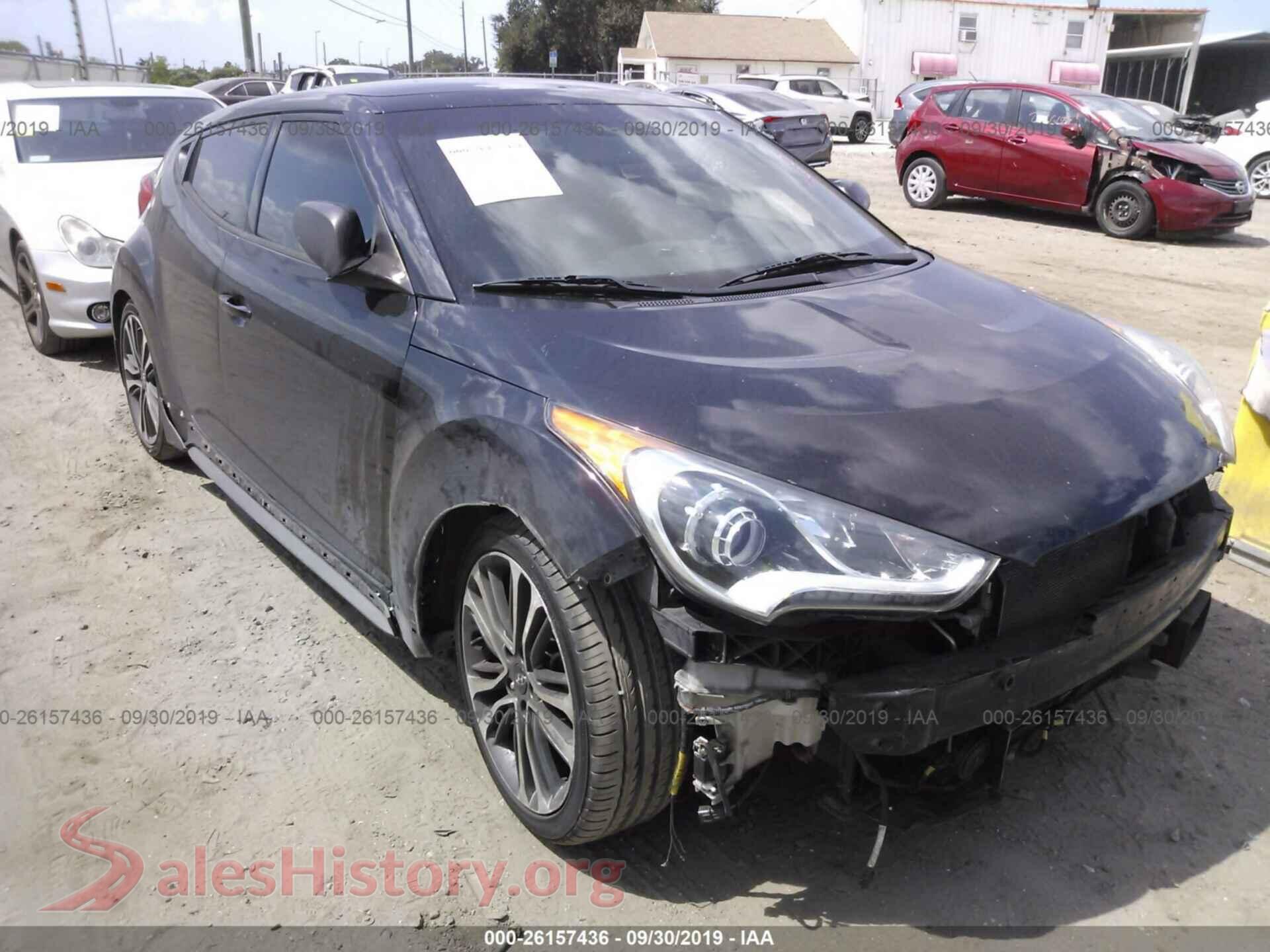 2016 HYUNDAI VELOSTER — VIN KMHTC6AE0GU254498