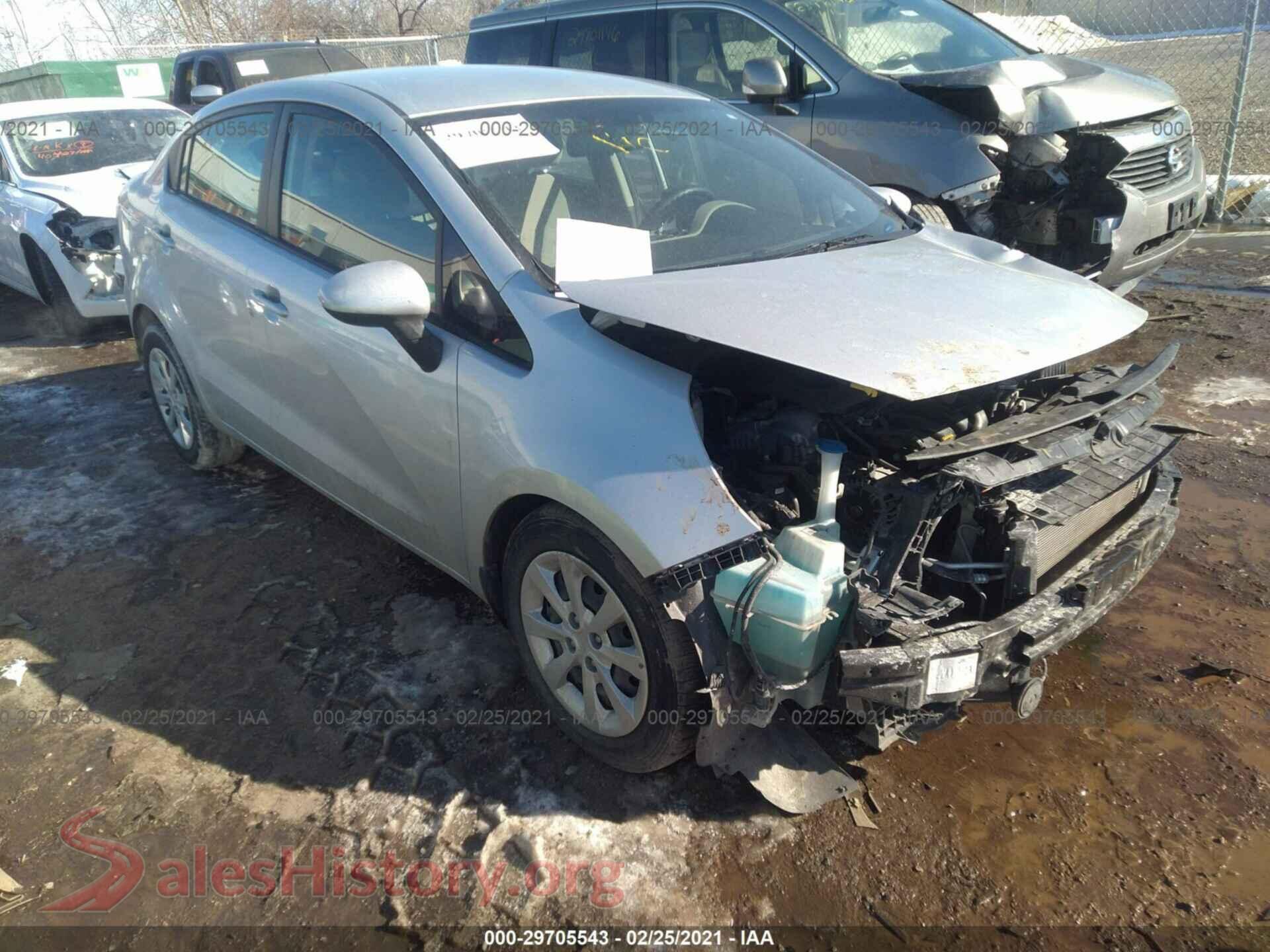 2016 KIA RIO — VIN KNADM4A39G6583422