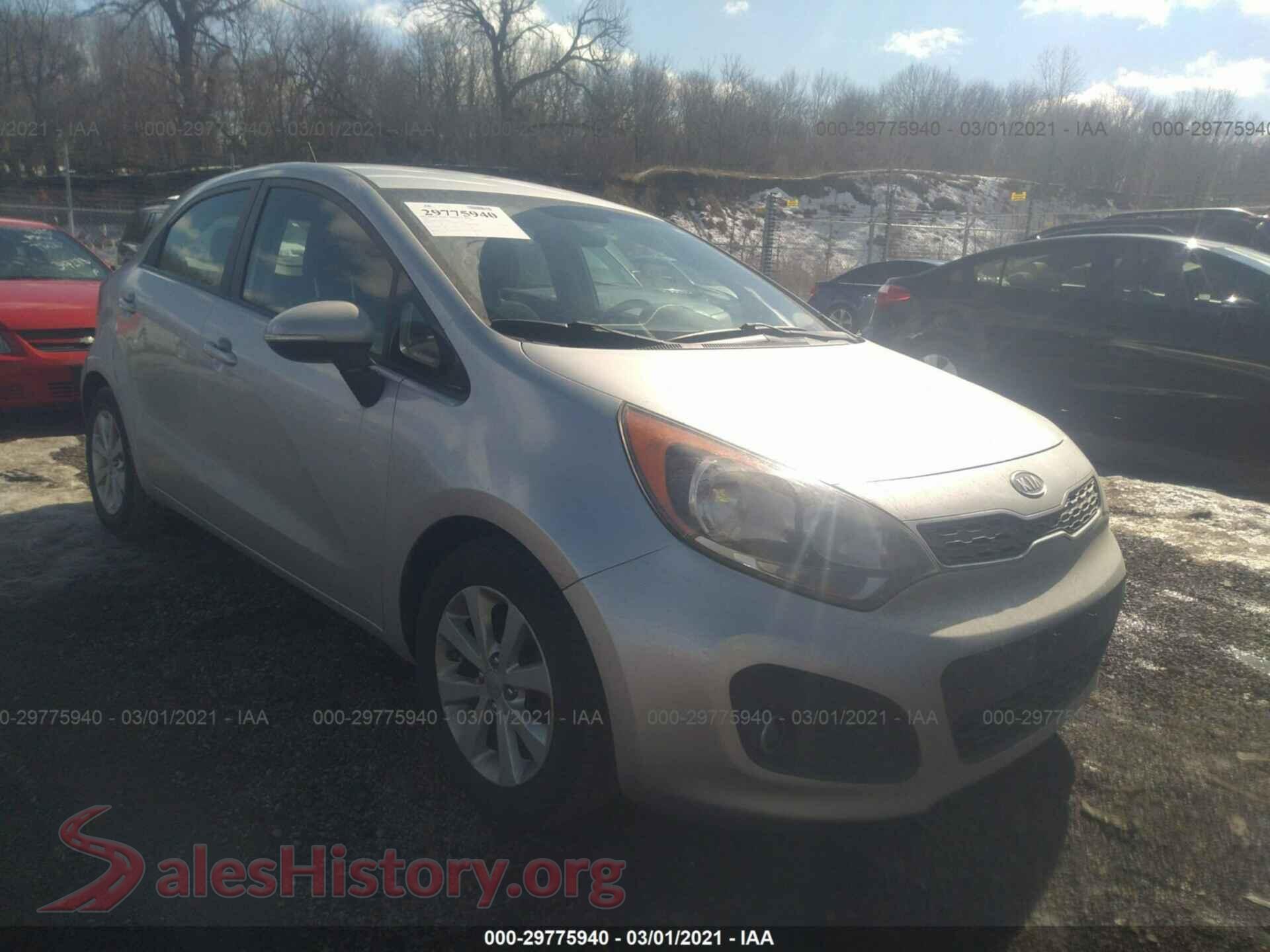2013 KIA RIO — VIN KNADN5A39D6089026
