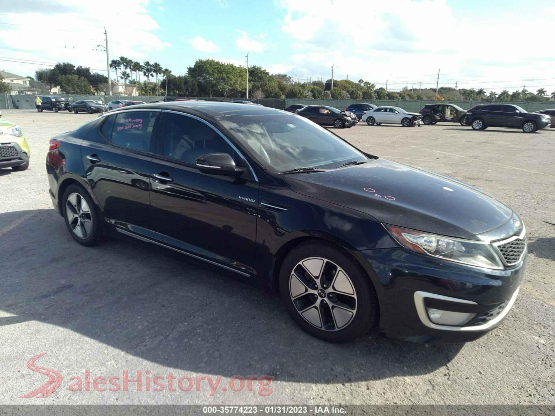 2013 KIA OPTIMA HYBRID — VIN KNAGM4ADXD5040300