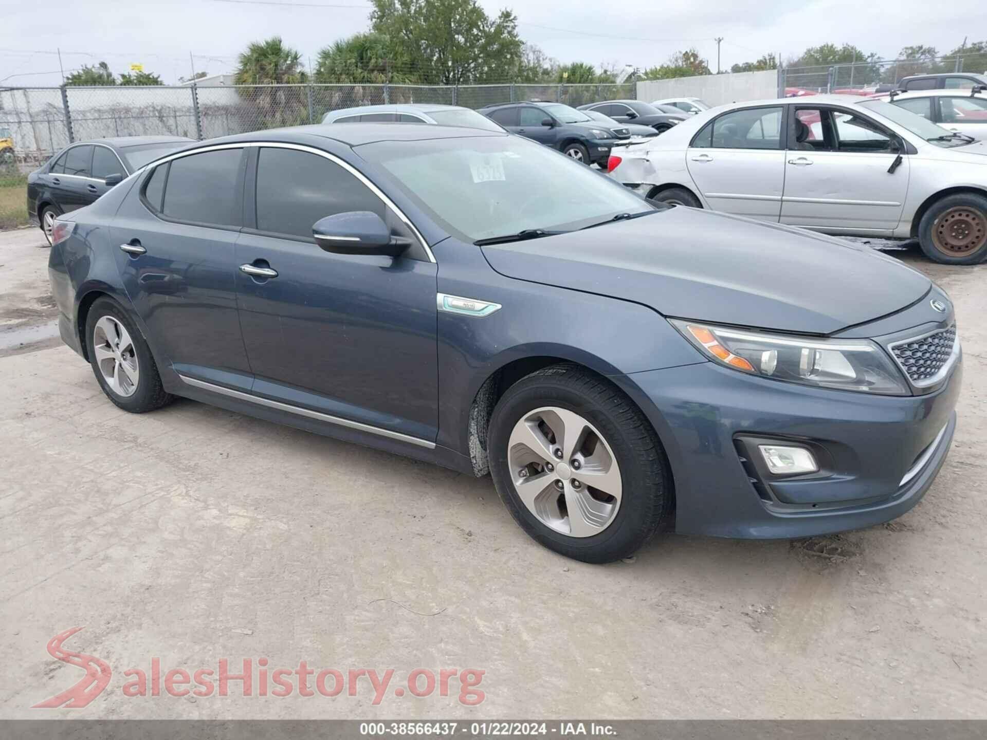 2014 KIA OPTIMA HYBRID — VIN KNAGM4ADXE5075226