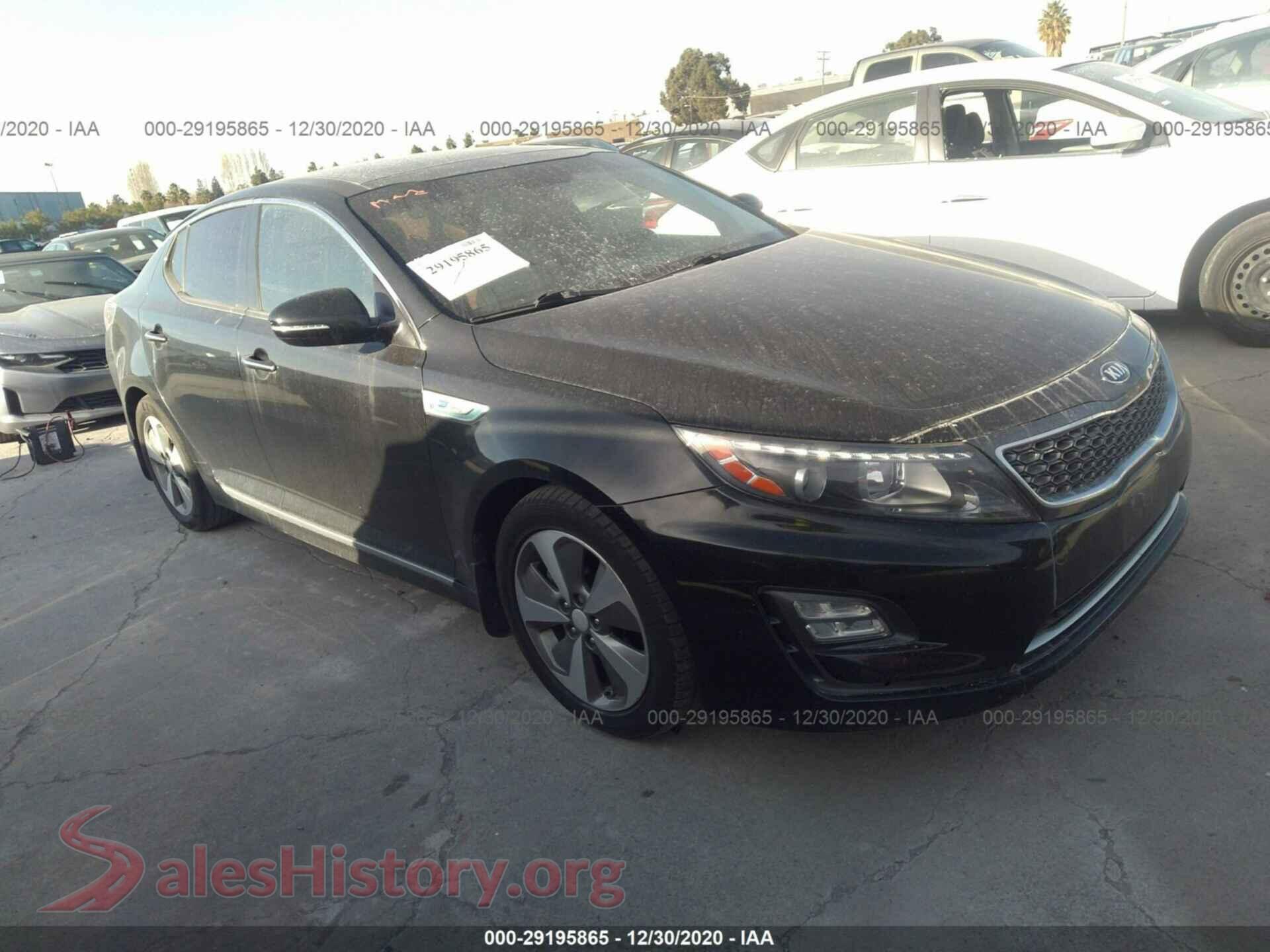 2014 KIA OPTIMA HYBRID — VIN KNAGN4ADXE5070654