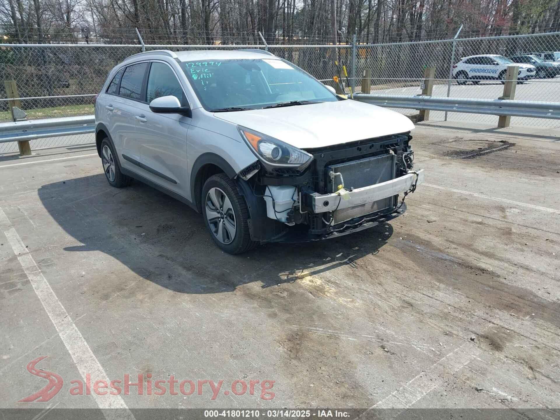 2019 KIA NIRO — VIN KNDCB3LC1K5262906