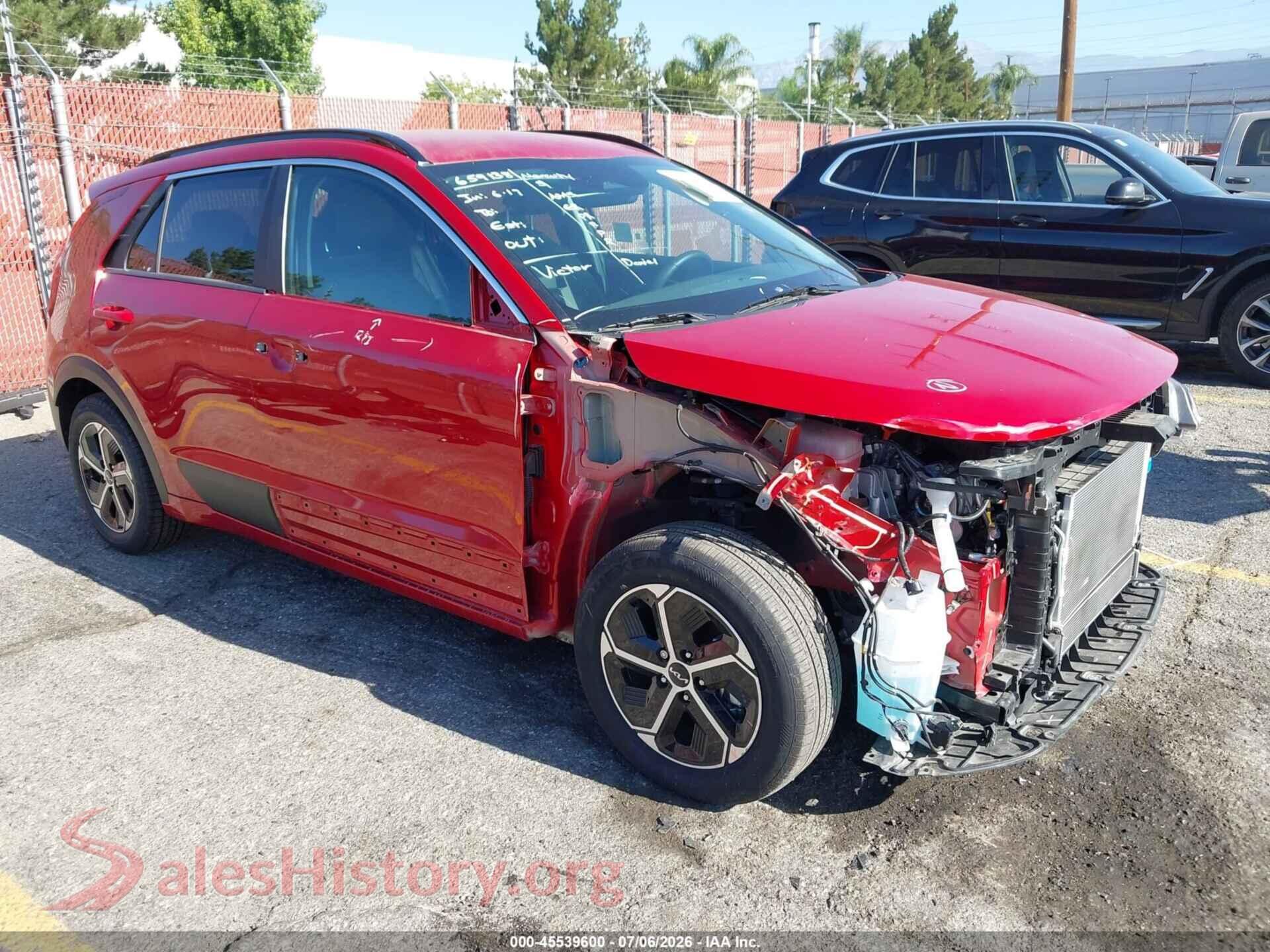 2025 KIA NIRO — VIN KNDCR3LE8S5239376