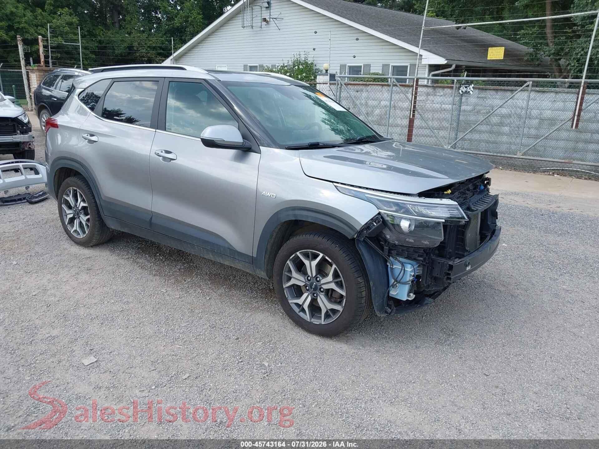 2022 KIA SELTOS — VIN KNDERCAA5N7237537