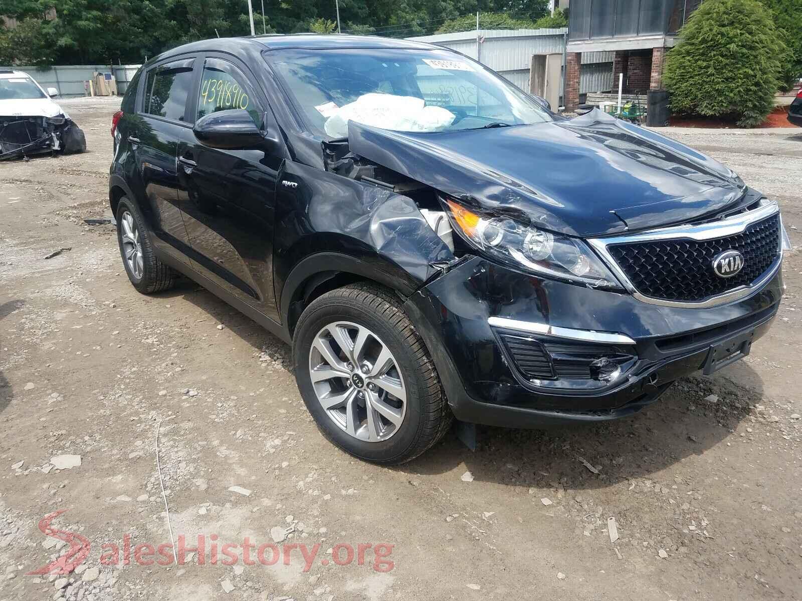 2016 KIA SPORTAGE — VIN KNDPBCAC8G7872902