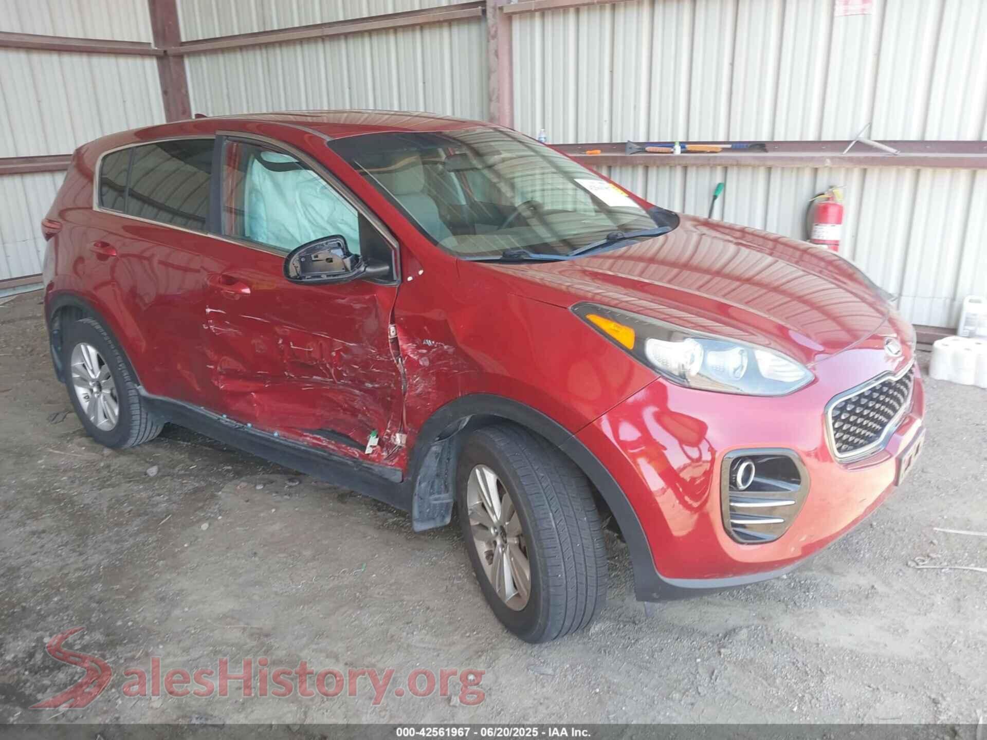2017 KIA SPORTAGE — VIN KNDPMCAC5H7225286