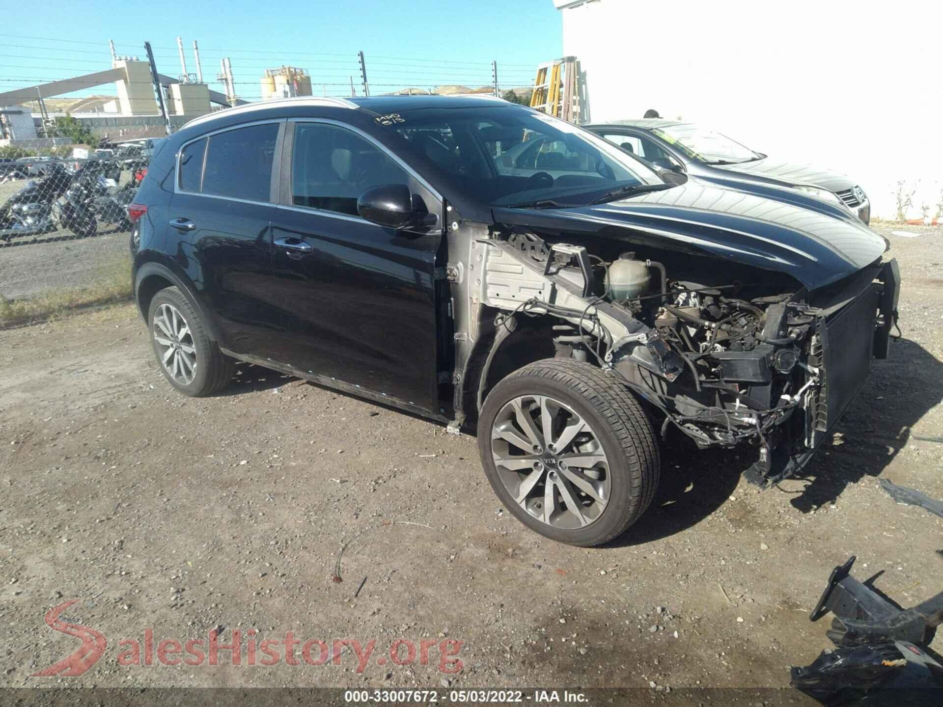 2017 KIA SPORTAGE — VIN KNDPNCAC1H7080518