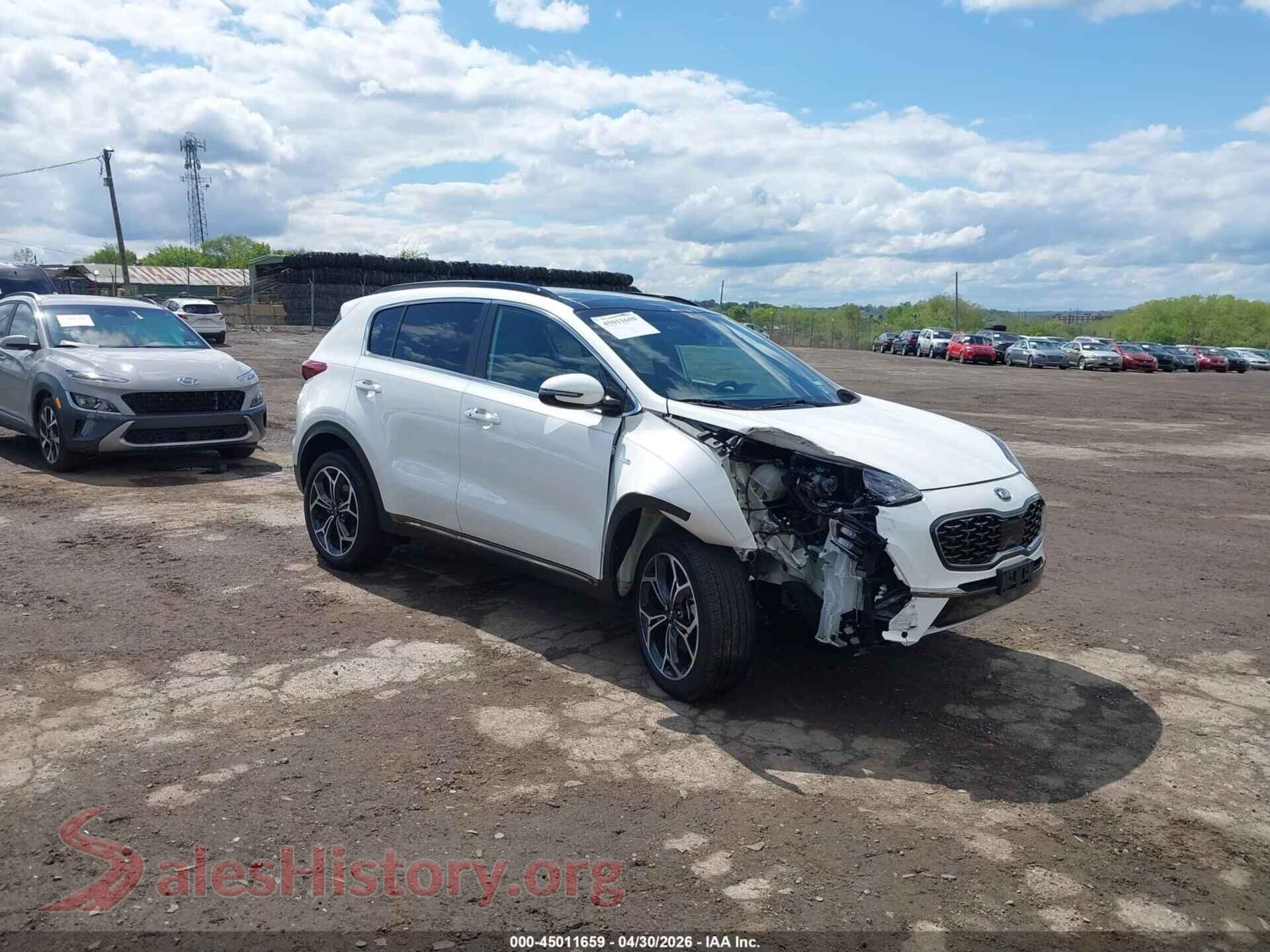 2021 KIA SPORTAGE — VIN KNDPRCA66M7850494