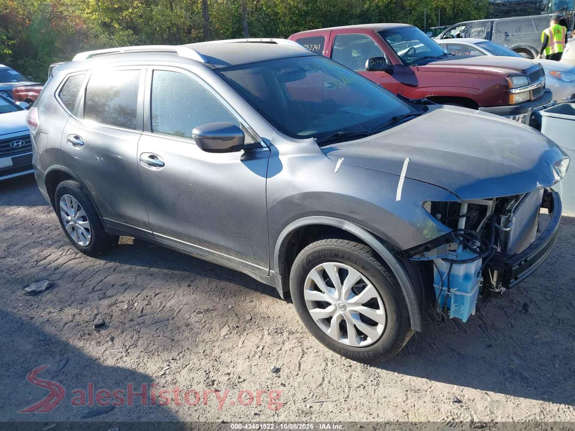 2016 NISSAN ROGUE — VIN KNMAT2MT4GP721628