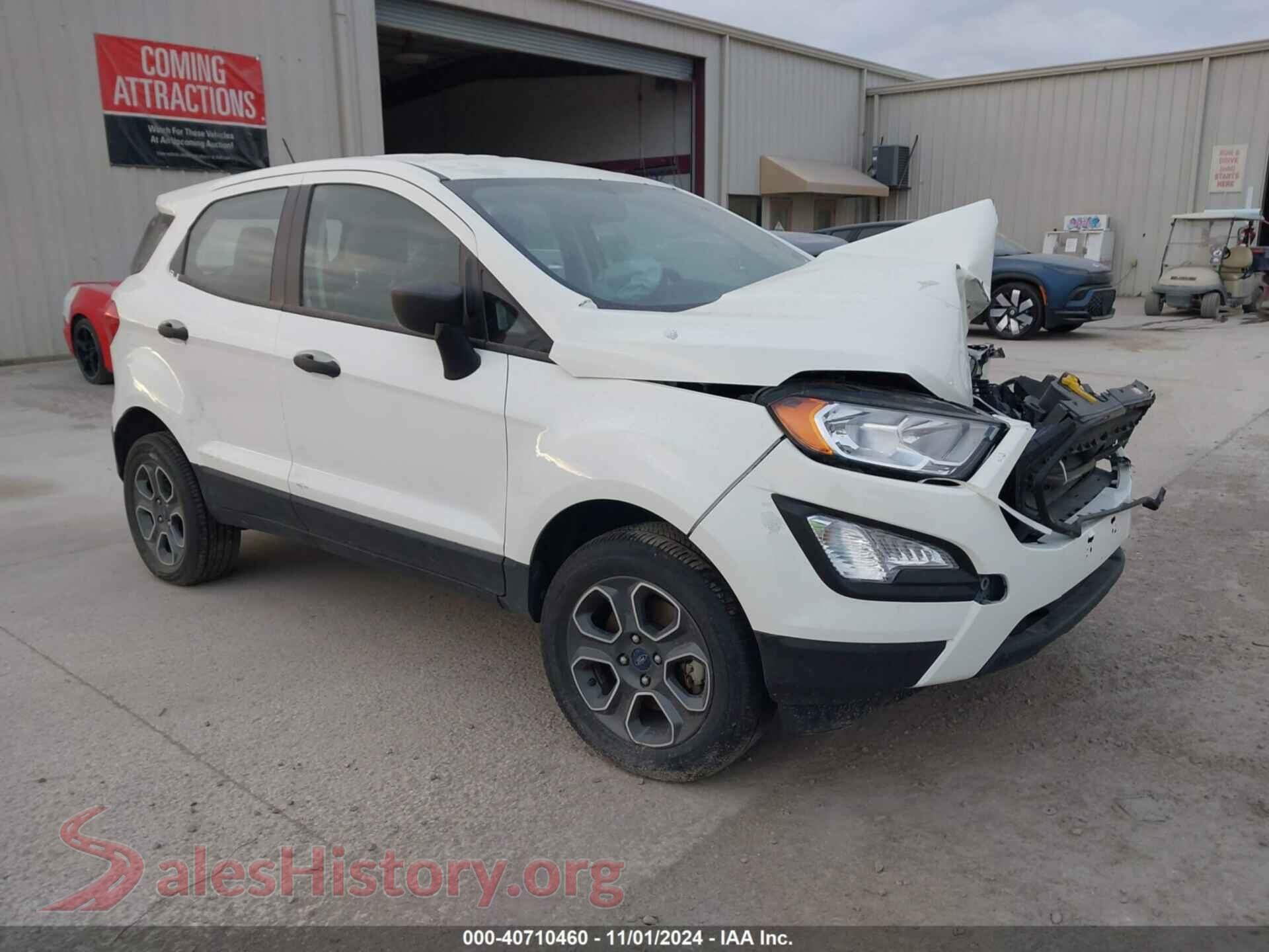 2022 FORD ECOSPORT — VIN MAJ6S3FL3NC467061