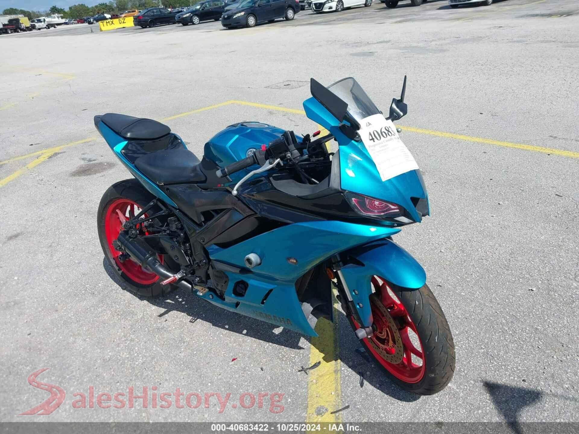 2021 YAMAHA YZFR3 — VIN MH3RH18Y0MK005601