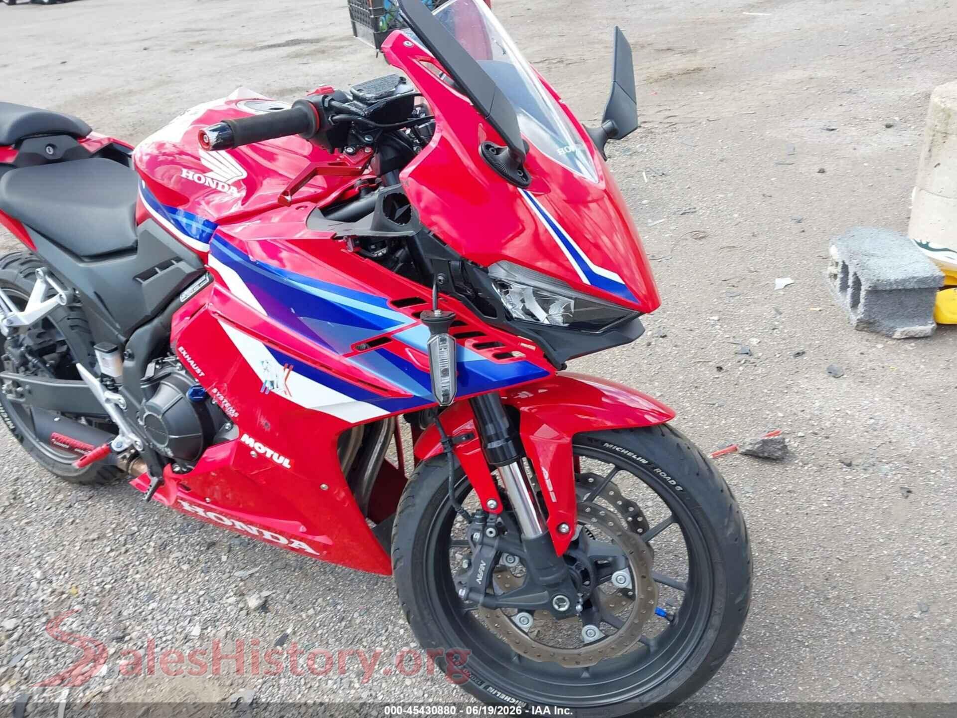 2025 HONDA CBR500 — VIN MLHPC7056S5101492