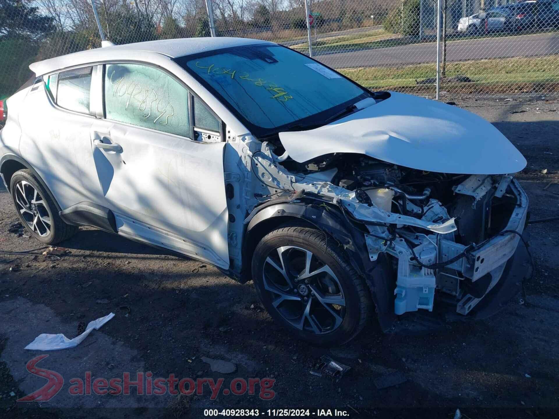 2019 TOYOTA C-HR — VIN NMTKHMBX1KR087747