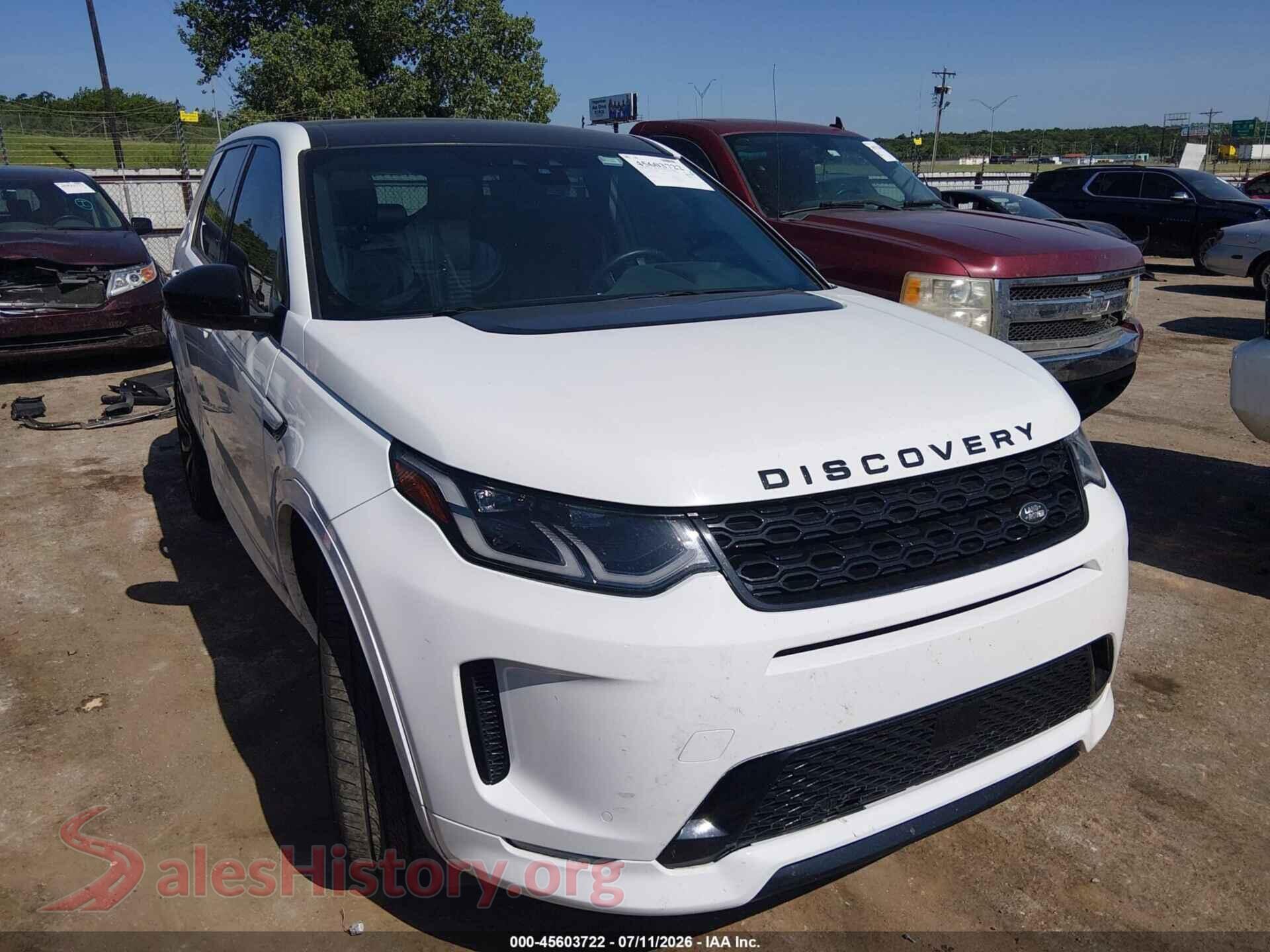 2020 LAND ROVER DISCOVERY SPORT — VIN SALCM2GX7LH845054
