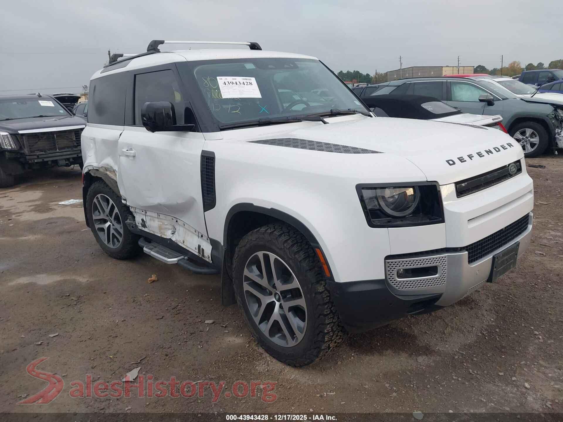 2022 LAND ROVER DEFENDER — VIN SALEK6RX9N2091695