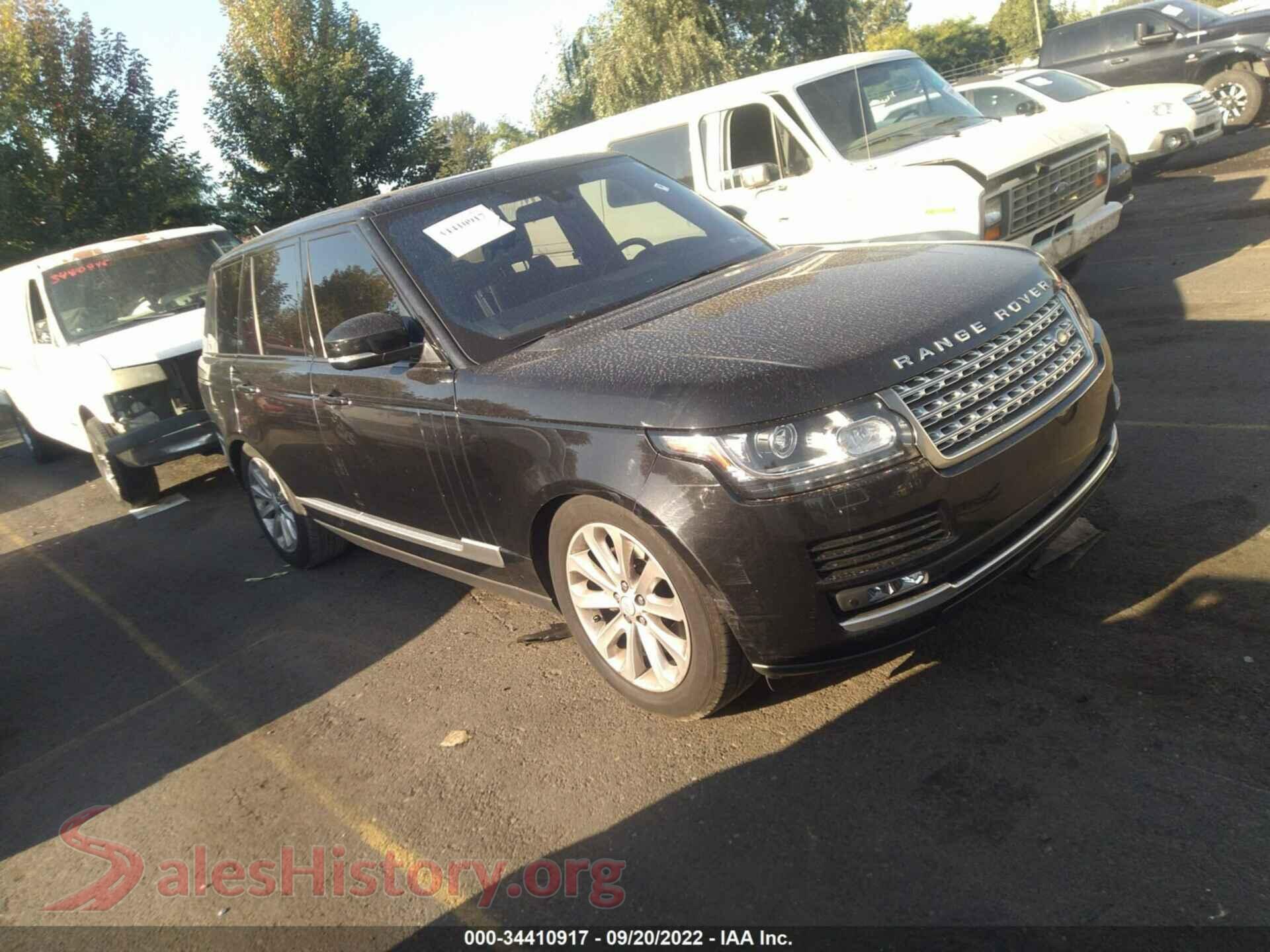 2016 LAND ROVER RANGE ROVER — VIN SALGS2KF0GA270655