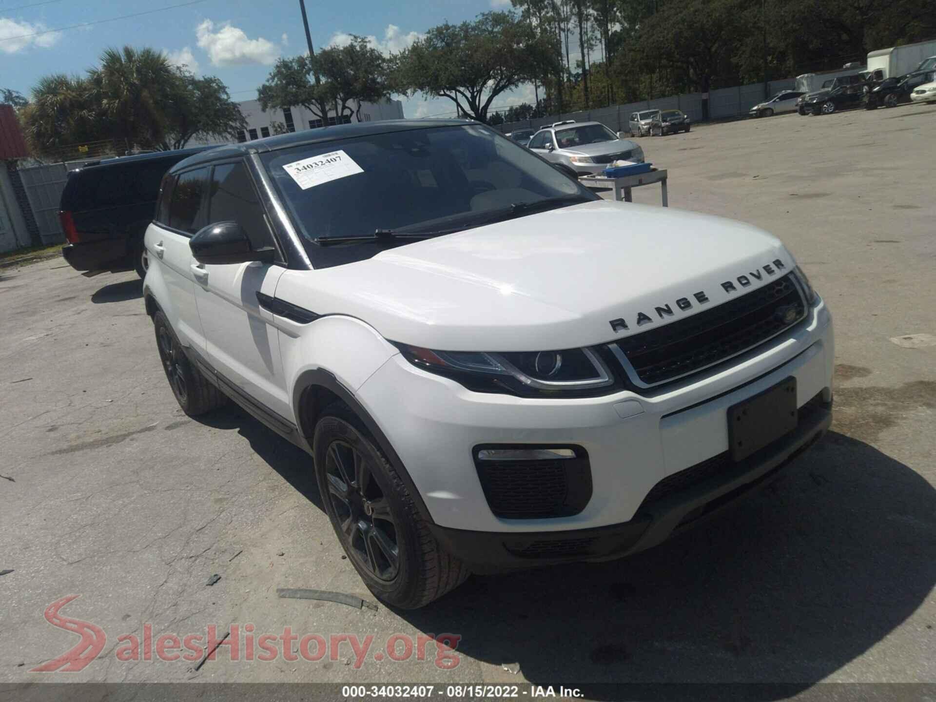 2016 LAND ROVER RANGE ROVER EVOQUE — VIN SALVP2BG3GH153287