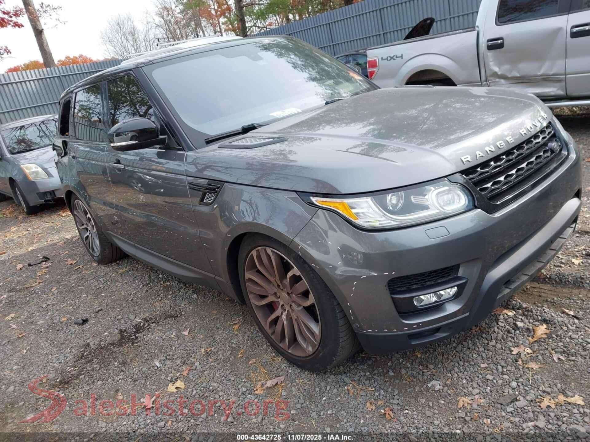 2016 LAND ROVER RANGE ROVER SPORT — VIN SALWR2EF2GA562648