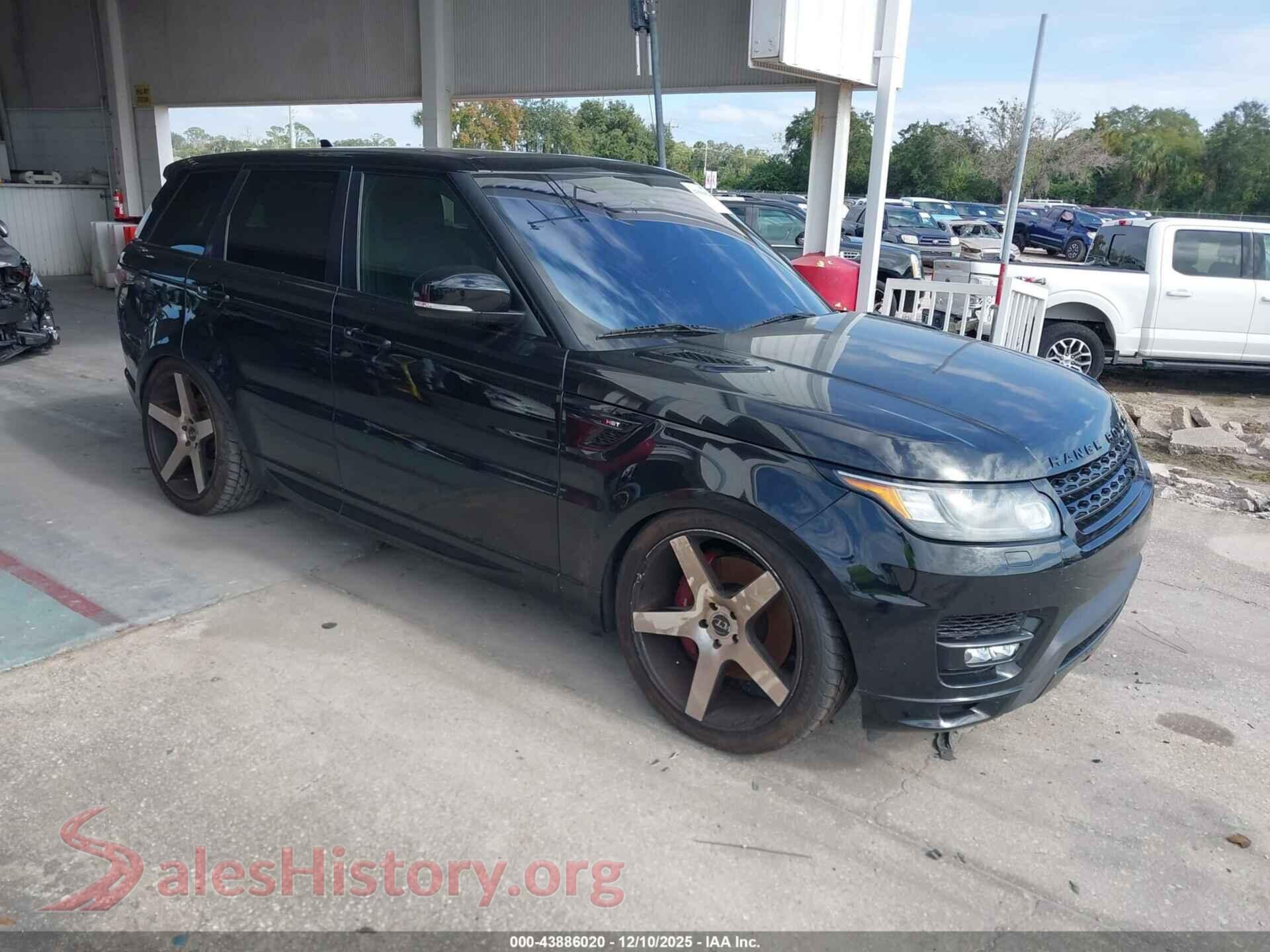 2016 LAND ROVER RANGE ROVER SPORT — VIN SALWS2PF5GA592115