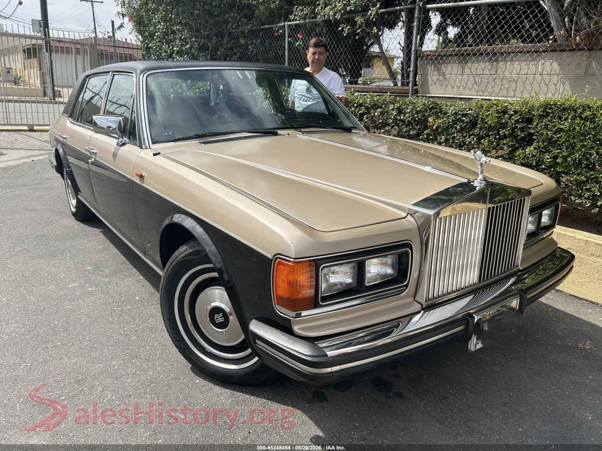 1985 ROLLS-ROYCE SILVER SPUR — VIN SCAZN42A1FCX12165